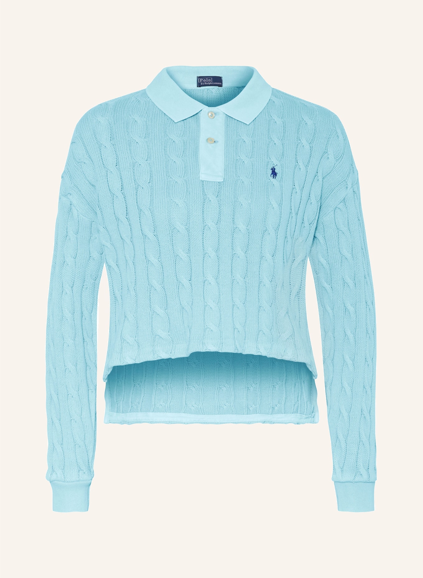 POLO RALPH LAUREN Knitted polo shirt, Color: TURQUOISE (Image 1)