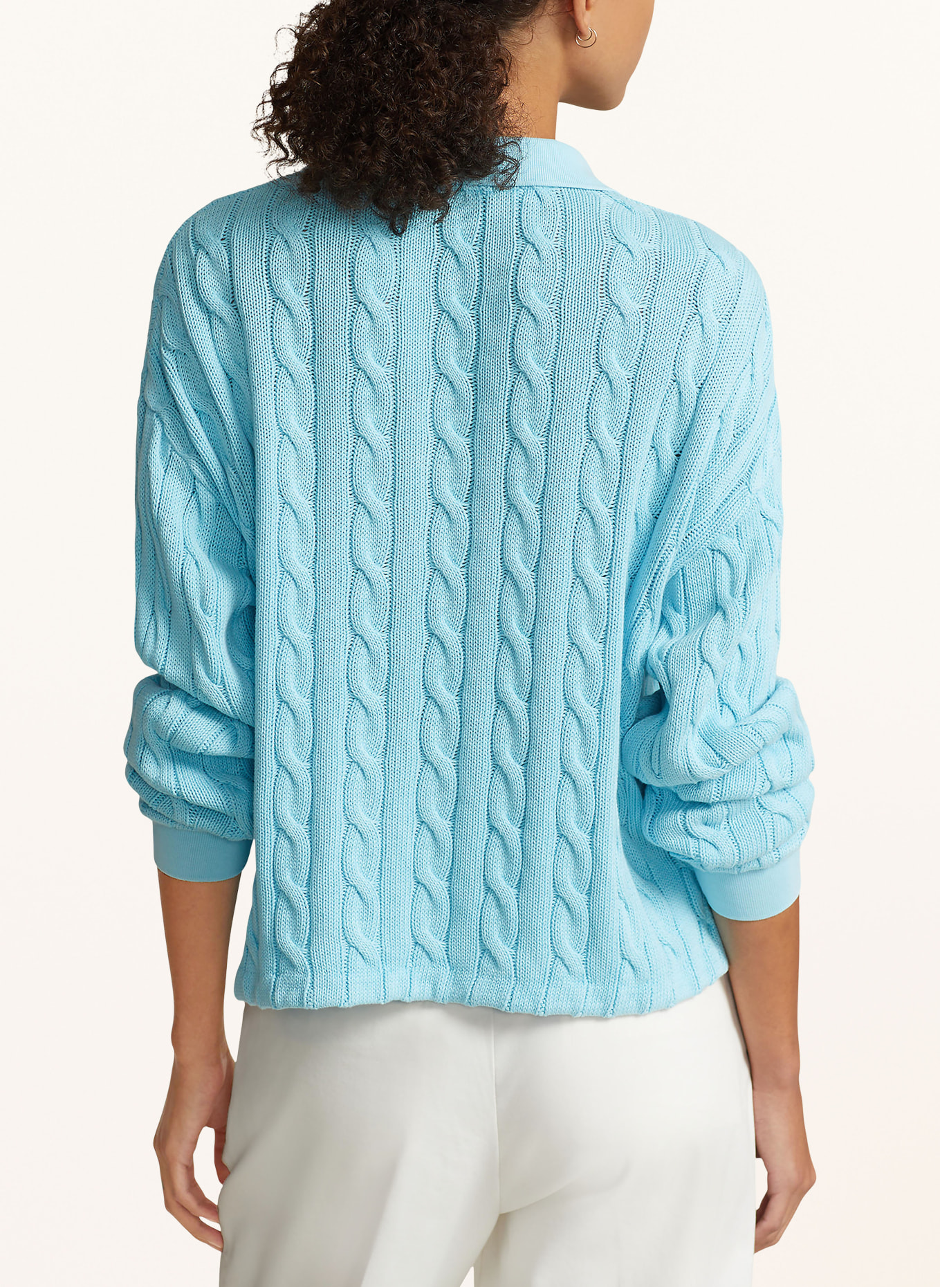 POLO RALPH LAUREN Knitted polo shirt, Color: TURQUOISE (Image 3)