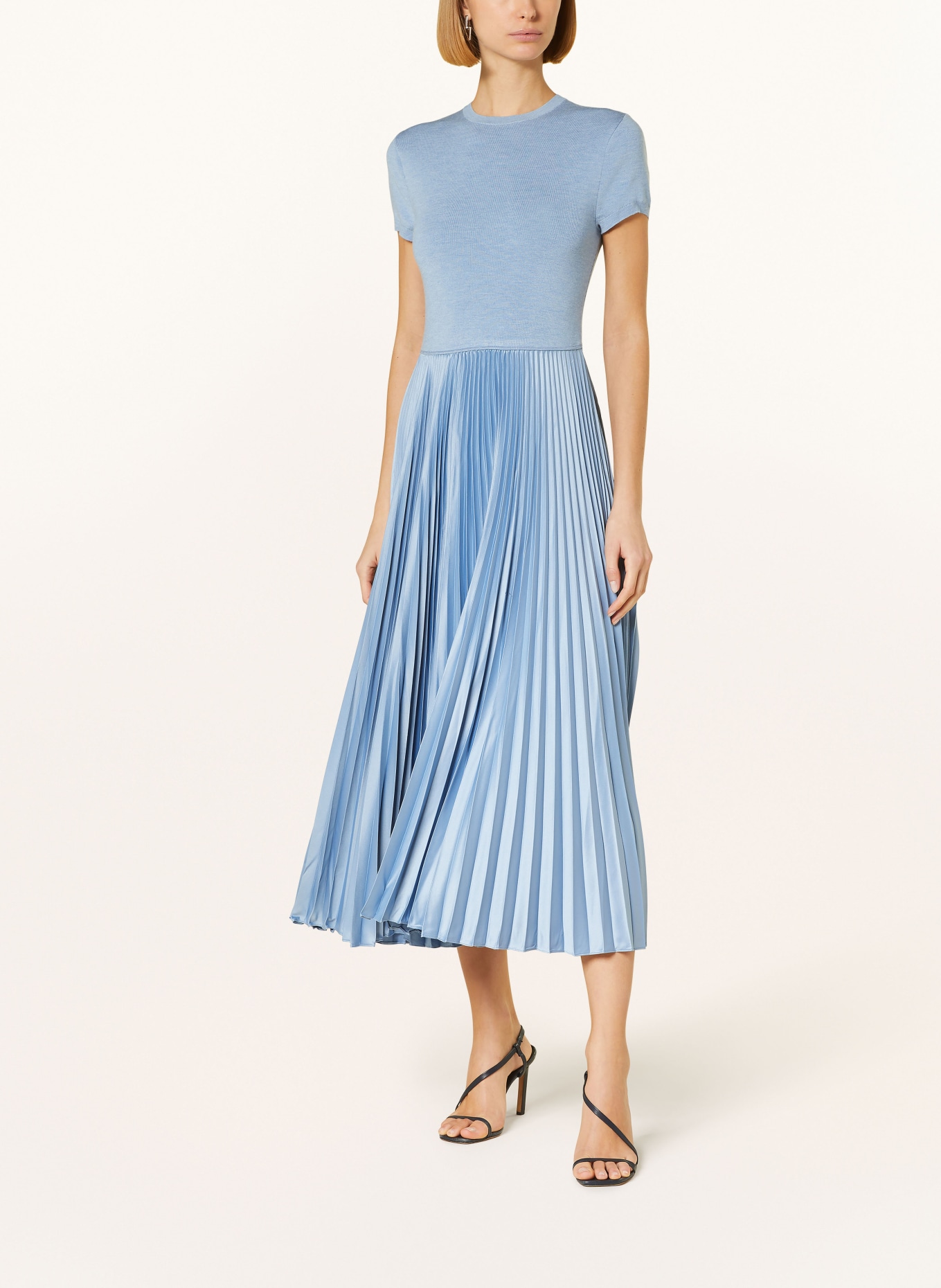 POLO RALPH LAUREN Dress in mixed materials, Color: LIGHT BLUE (Image 2)