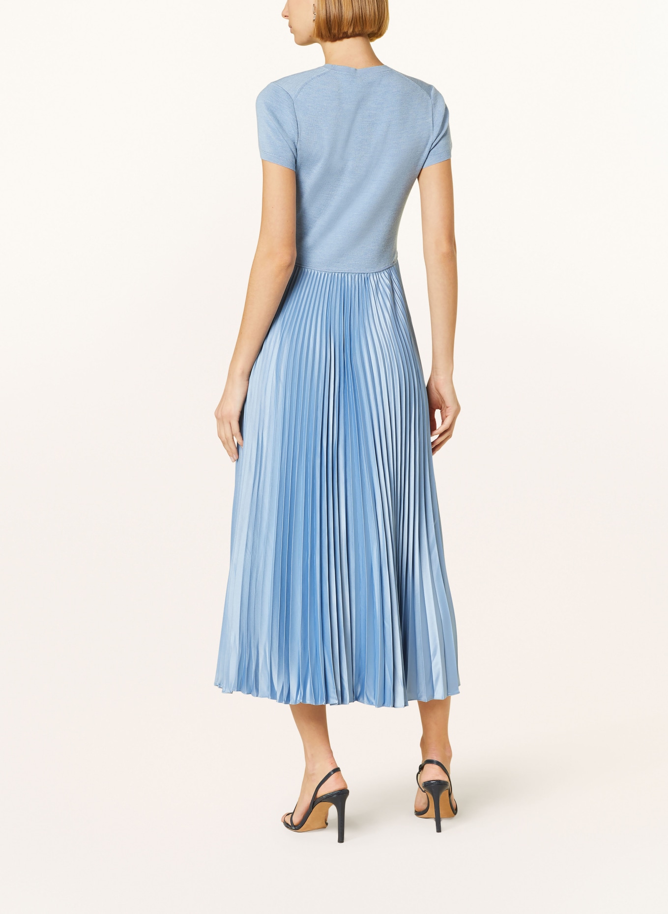 POLO RALPH LAUREN Dress in mixed materials, Color: LIGHT BLUE (Image 3)