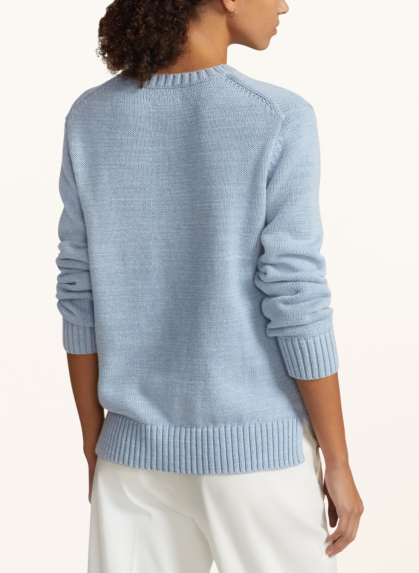 POLO RALPH LAUREN Sweater, Color: LIGHT BLUE/ BROWN/ YELLOW (Image 3)