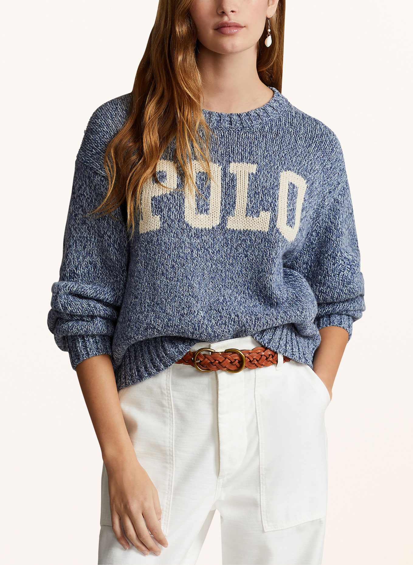 POLO RALPH LAUREN Sweater, Color: BLUE/ LIGHT BLUE/ WHITE (Image 4)