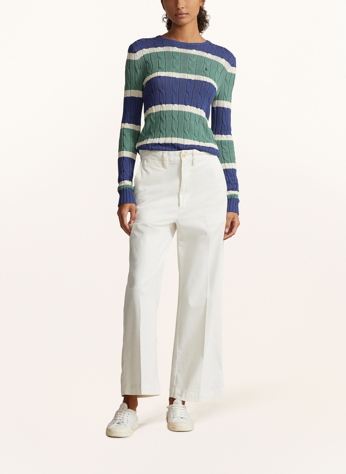POLO RALPH LAUREN Sweater, Color: BLUE/ LIGHT GREEN/ WHITE (Image 2)