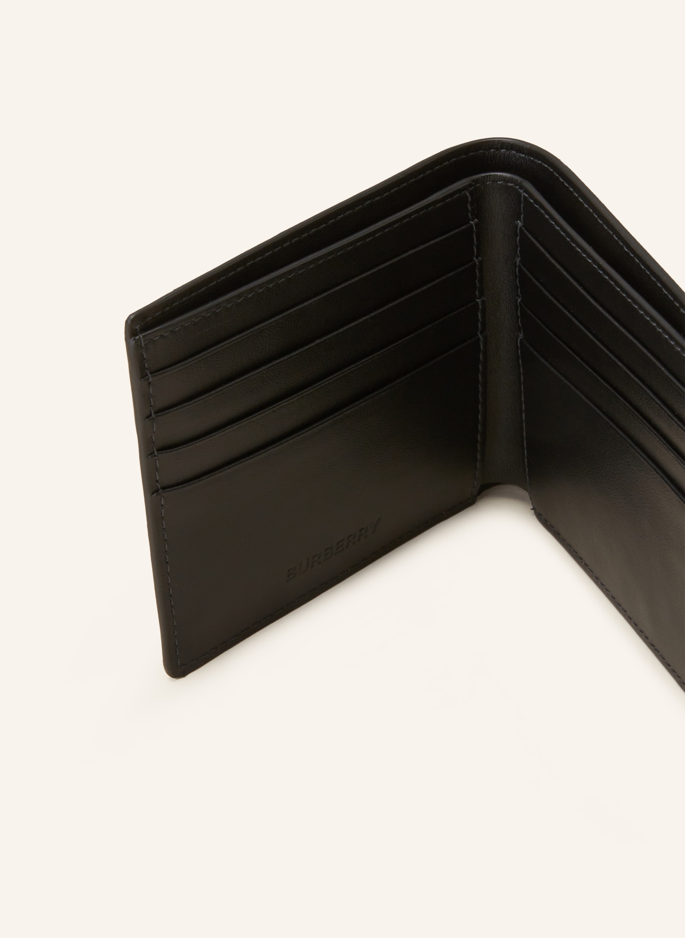 BURBERRY Wallet, Color: BLACK/ DARK GRAY (Image 3)