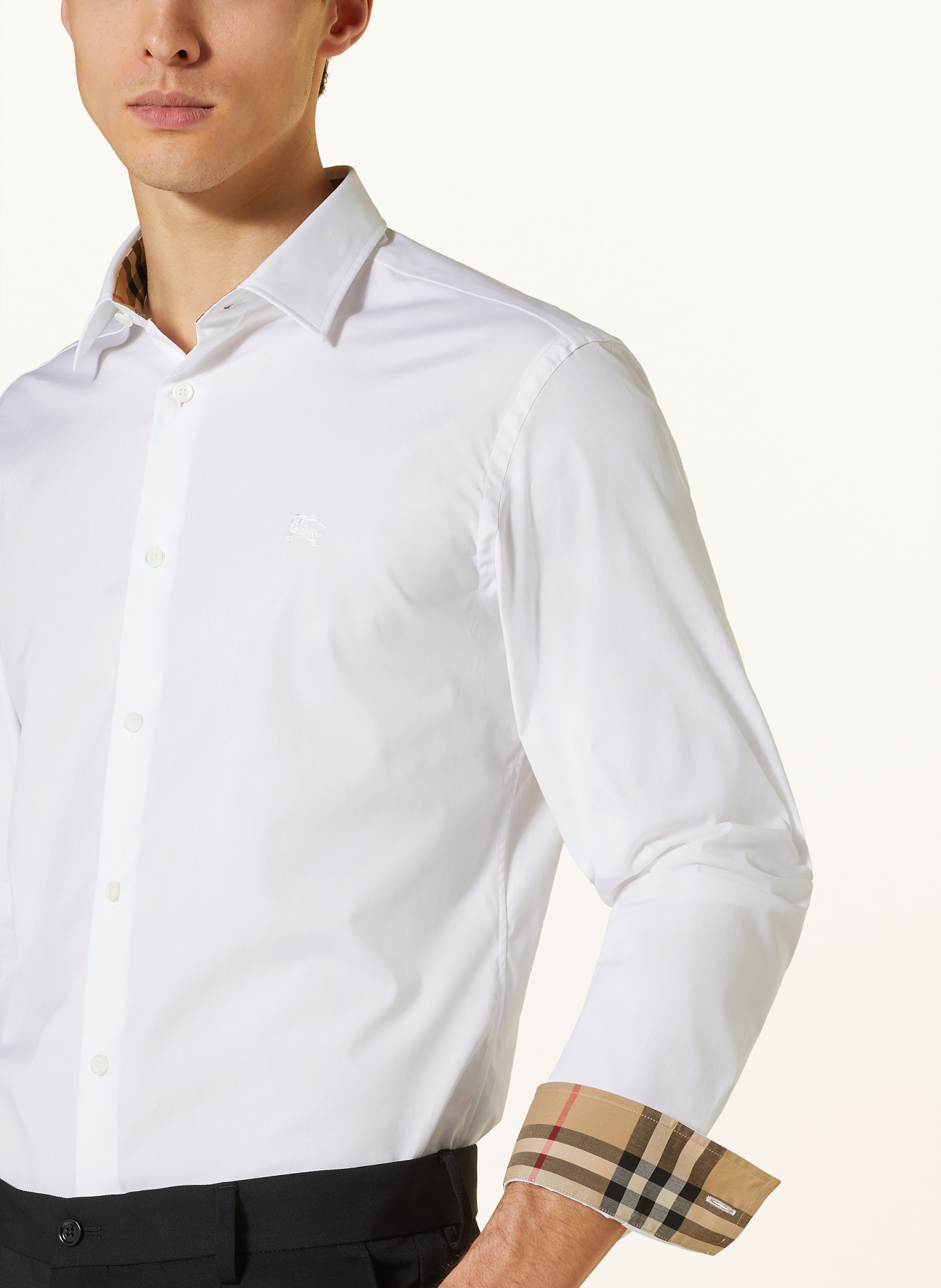 BURBERRY Shirt SHERFIELD slim fit, Color: WHITE (Image 4)