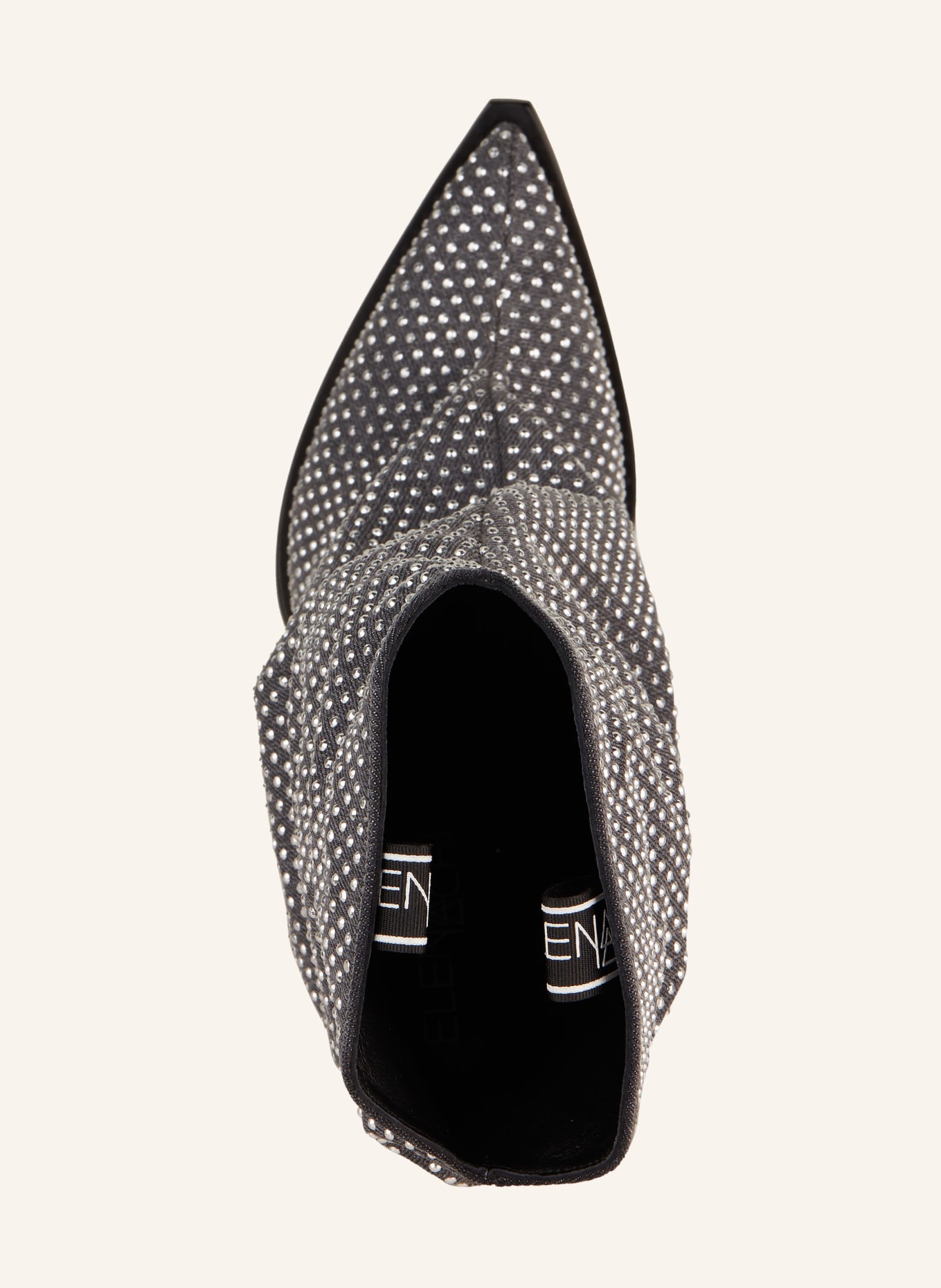 ELENA IACHI Kovbojské boty s ozdobnými kamínky, Barva: ŠEDÁ/ STŘÍBRNÁ (Obrázek 5)
