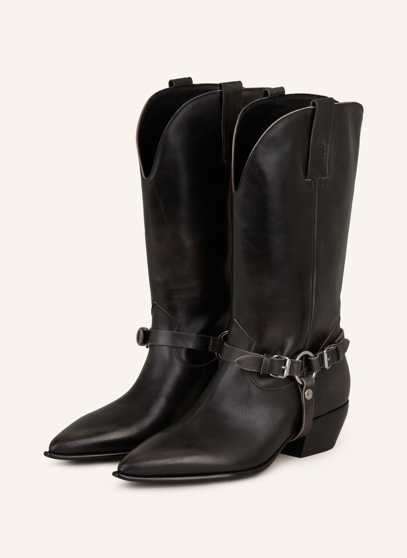 ELENA IACHI Cowboy boots, Color: BLACK (Image 1)
