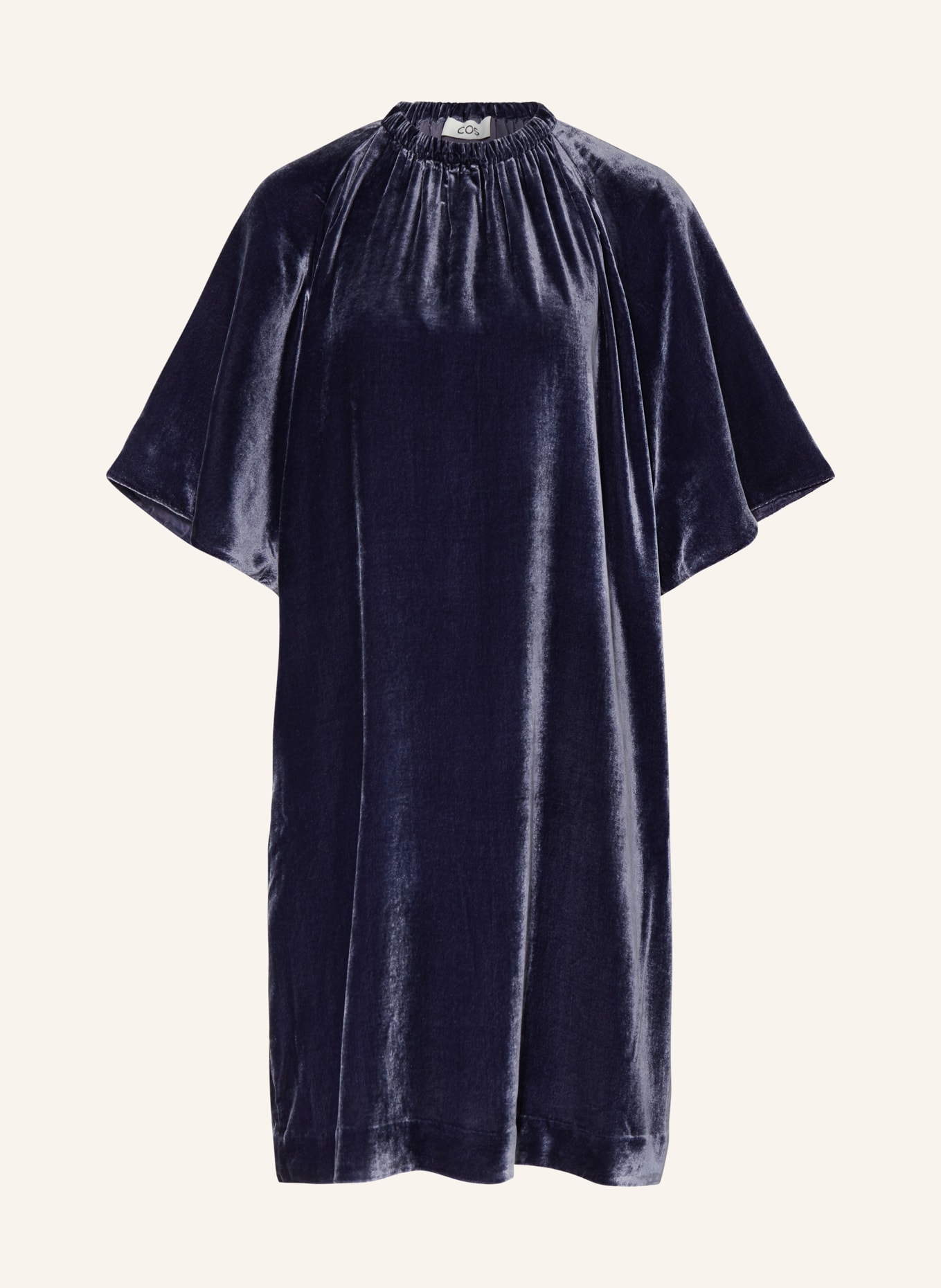 Cos blue velvet dress deals