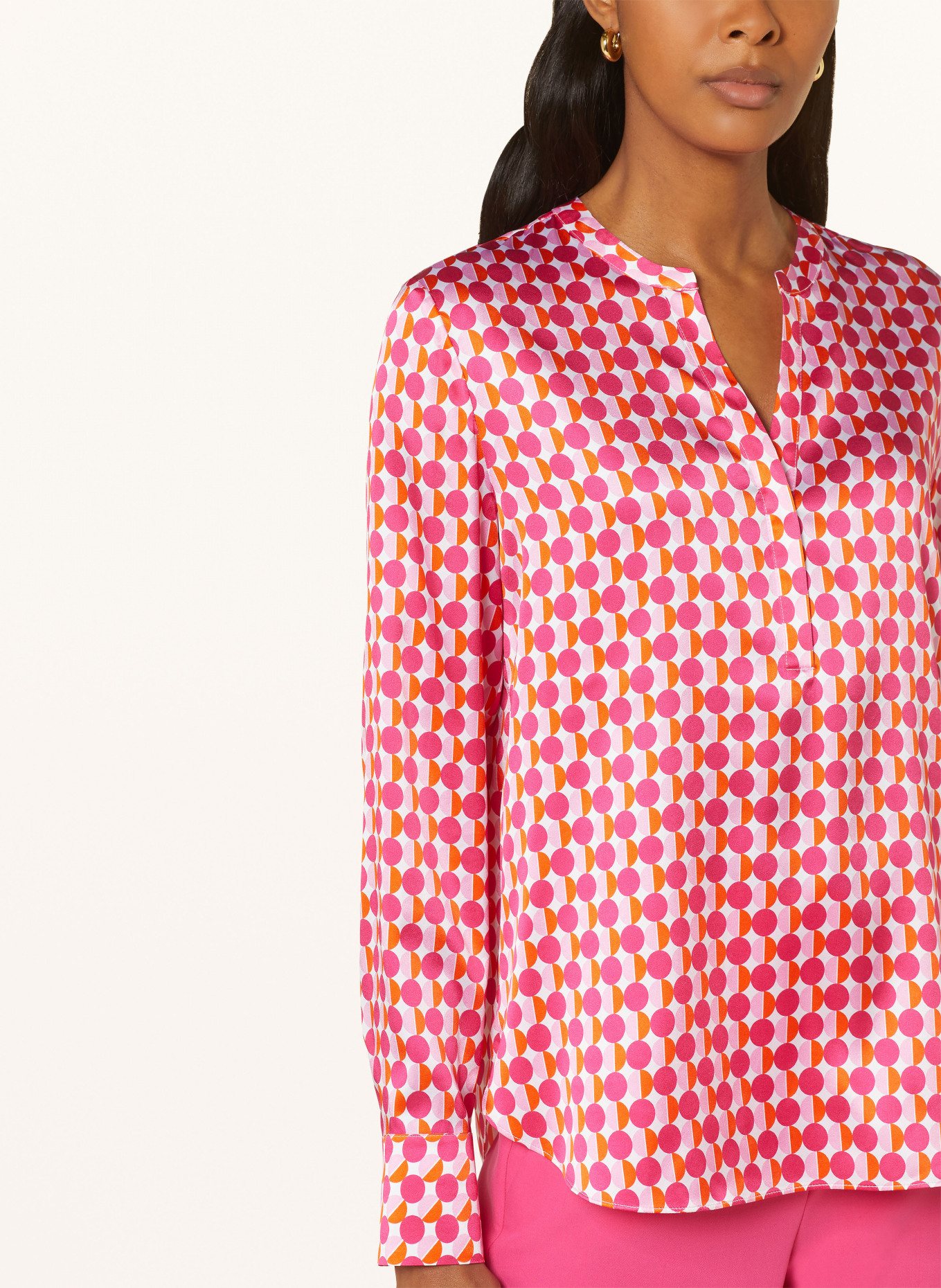 lilienfels Shirt blouse in silk, Color: PINK (Image 4)
