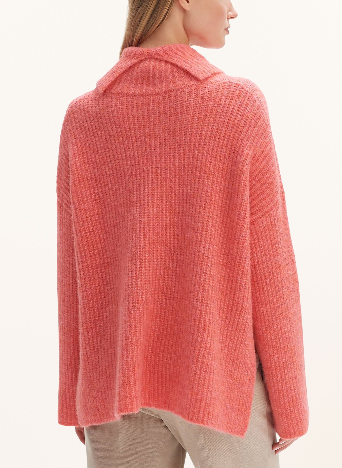 OPUS Turtleneck sweater PARJA, Color: LIGHT RED (Image 3)