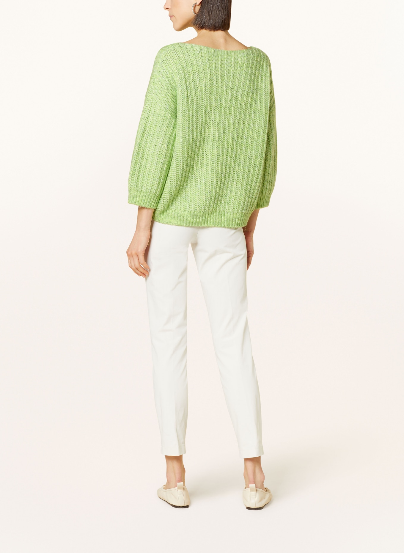 OPUS Sweater POLOMNA with 3/4 sleeves, Color: LIGHT GREEN (Image 3)