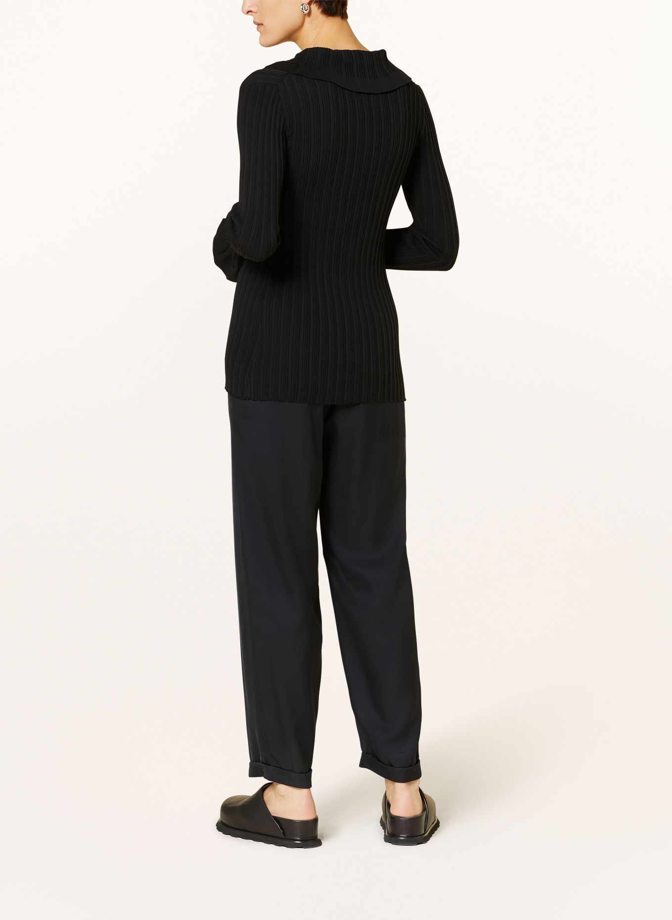 BY MALENE BIRGER Wide leg trousers JOANNI, Color: BLACK (Image 3)