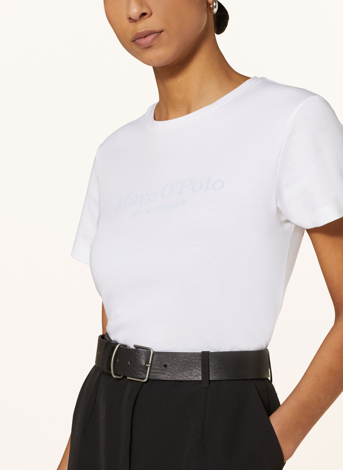 Marc O'Polo T-shirt, Color: WHITE/ GRAY (Image 4)