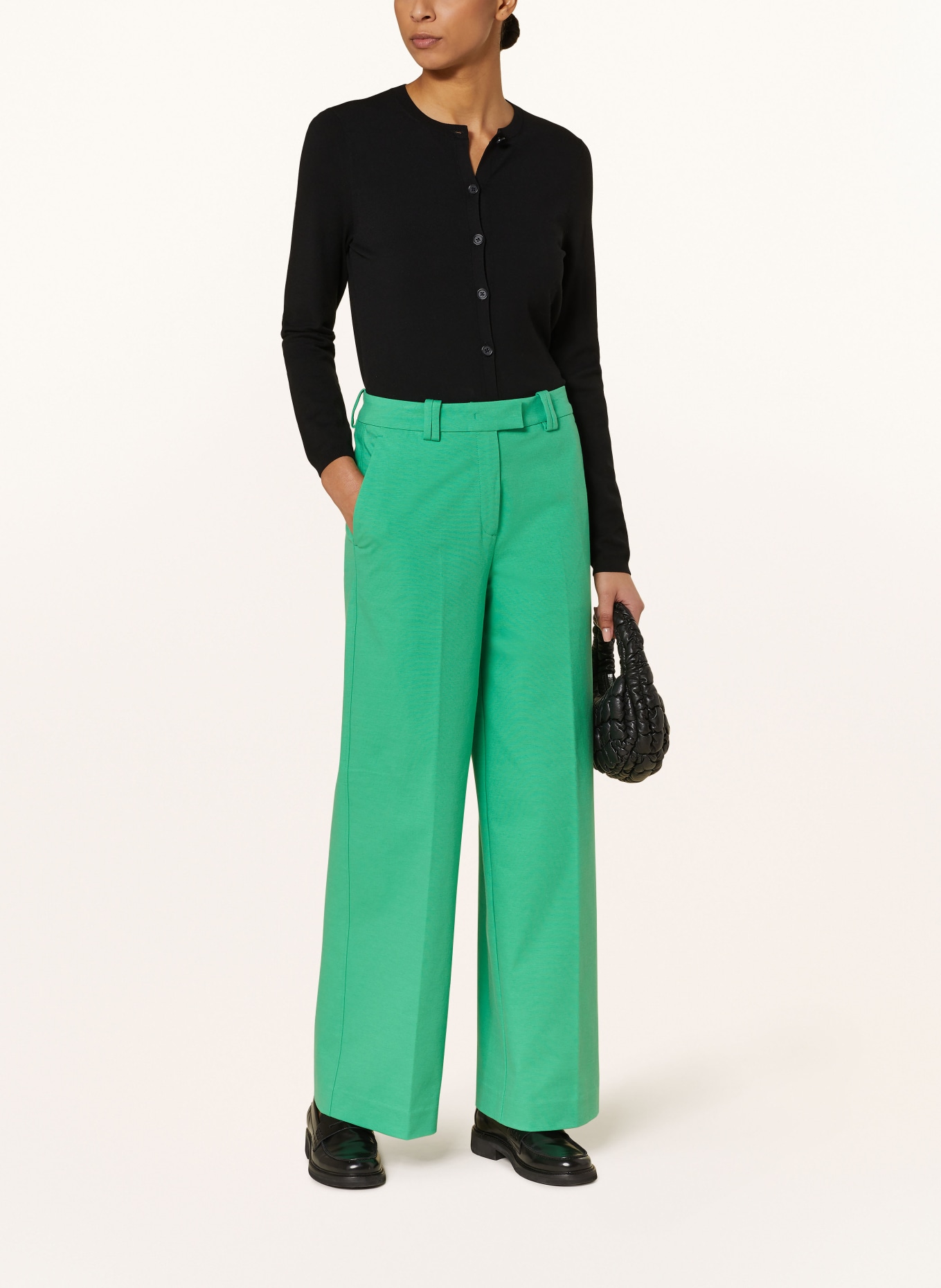 Marc O'Polo Wide leg trousers, Color: GREEN (Image 2)