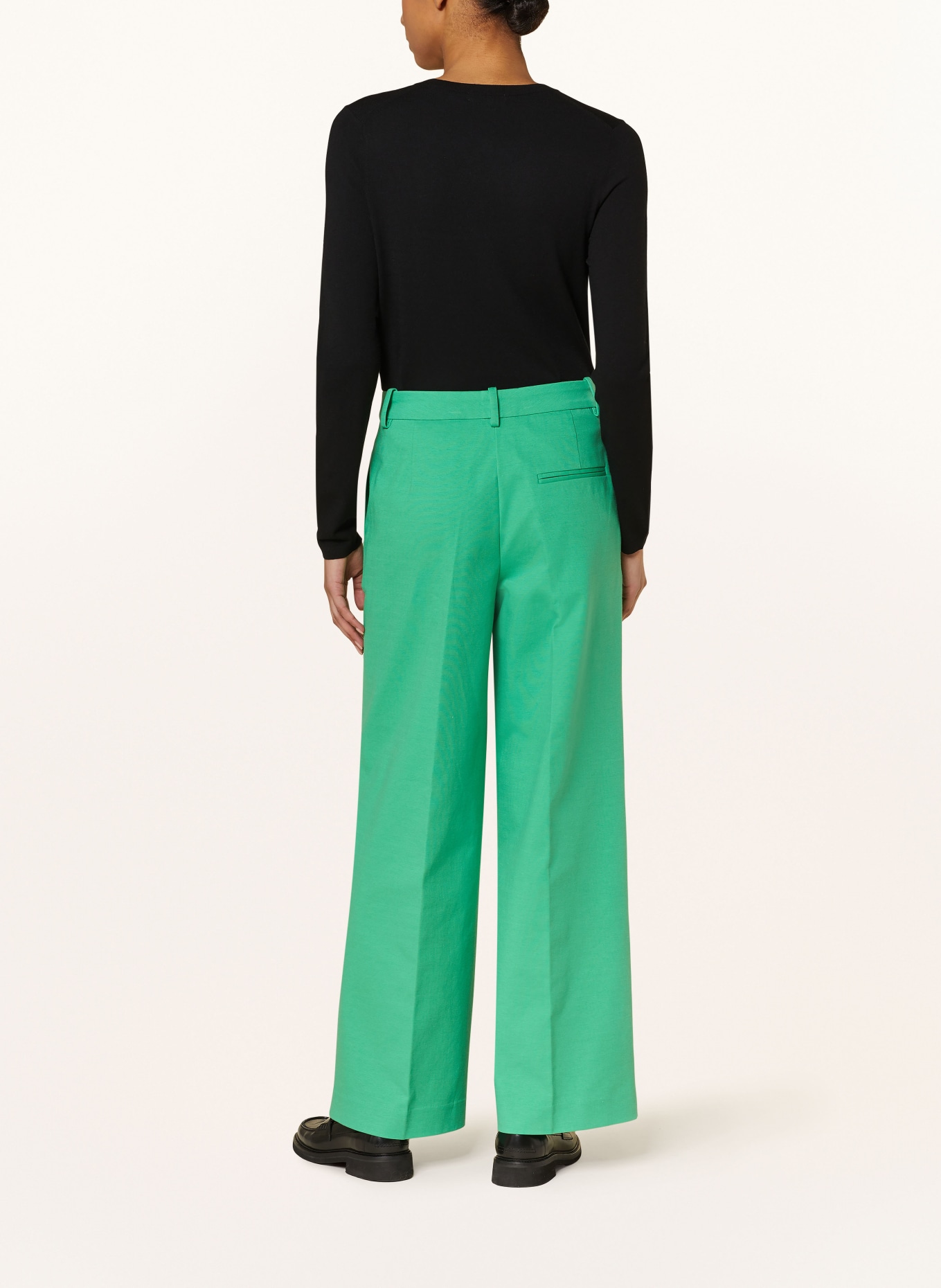 Marc O'Polo Wide leg trousers, Color: GREEN (Image 3)
