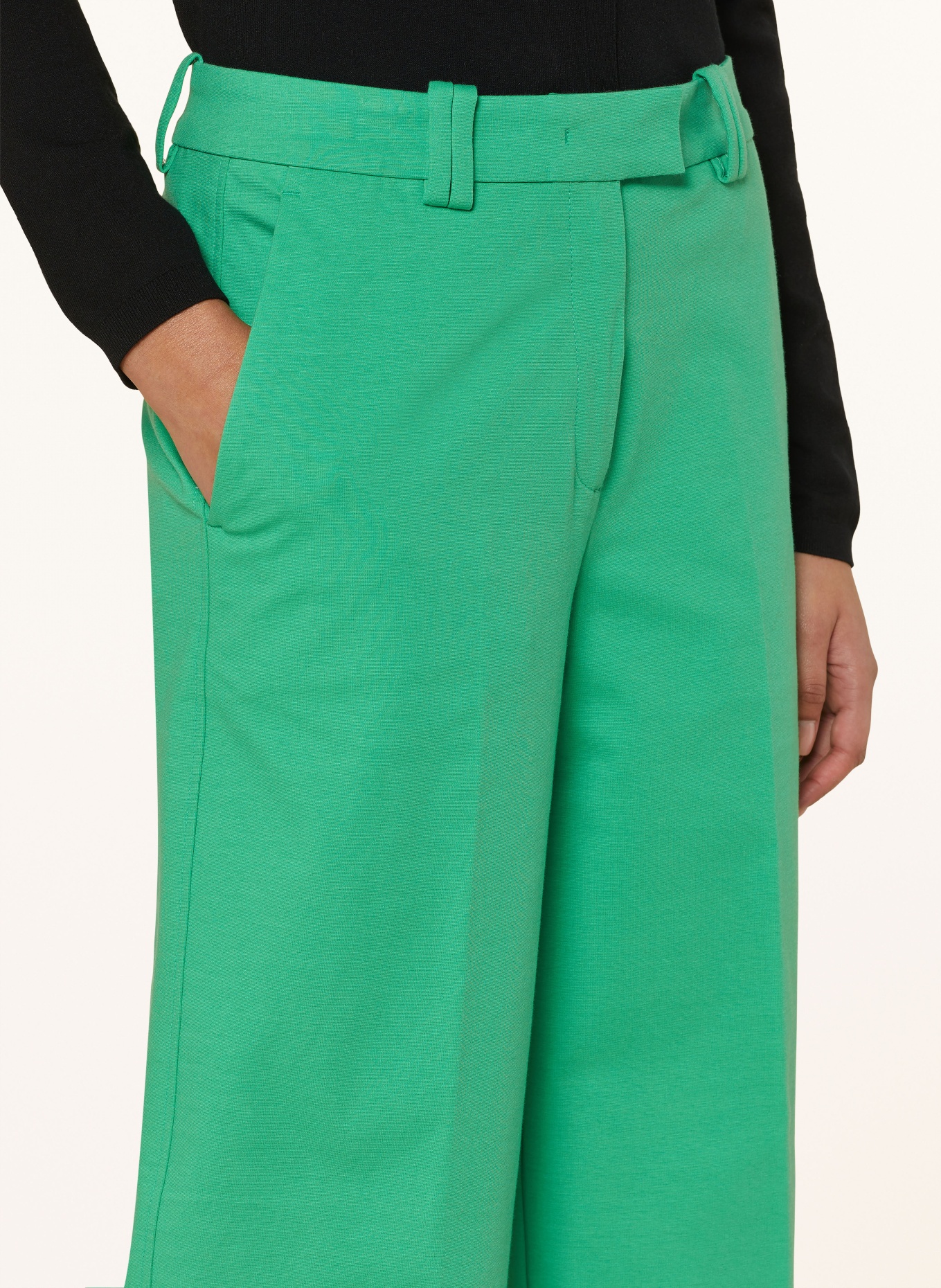 Marc O'Polo Wide leg trousers, Color: GREEN (Image 5)