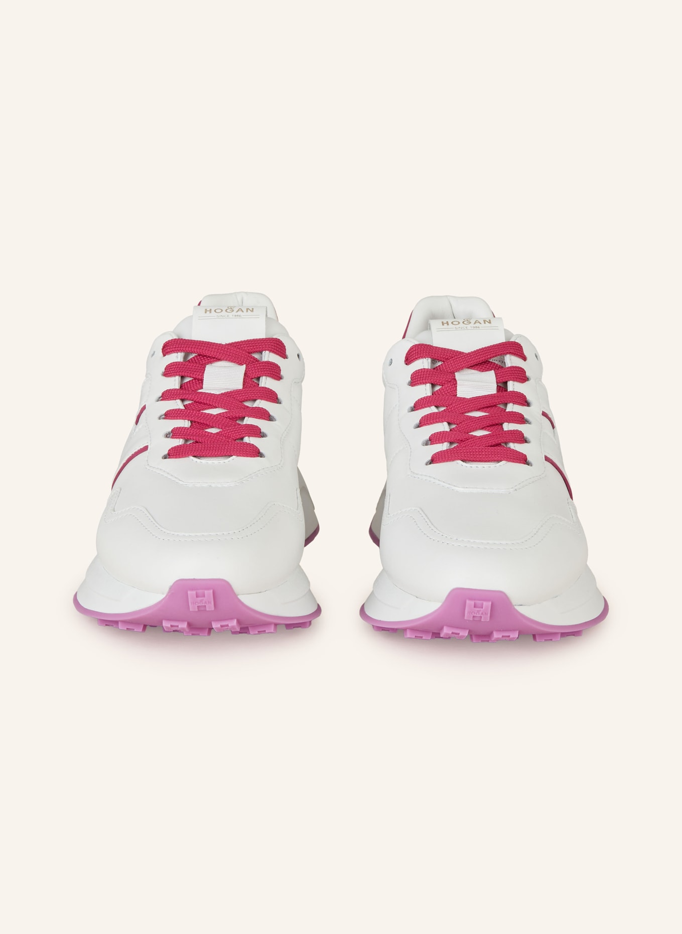 HOGAN Sneaker RUNNER, Farbe: WEISS/ PINK (Bild 3)