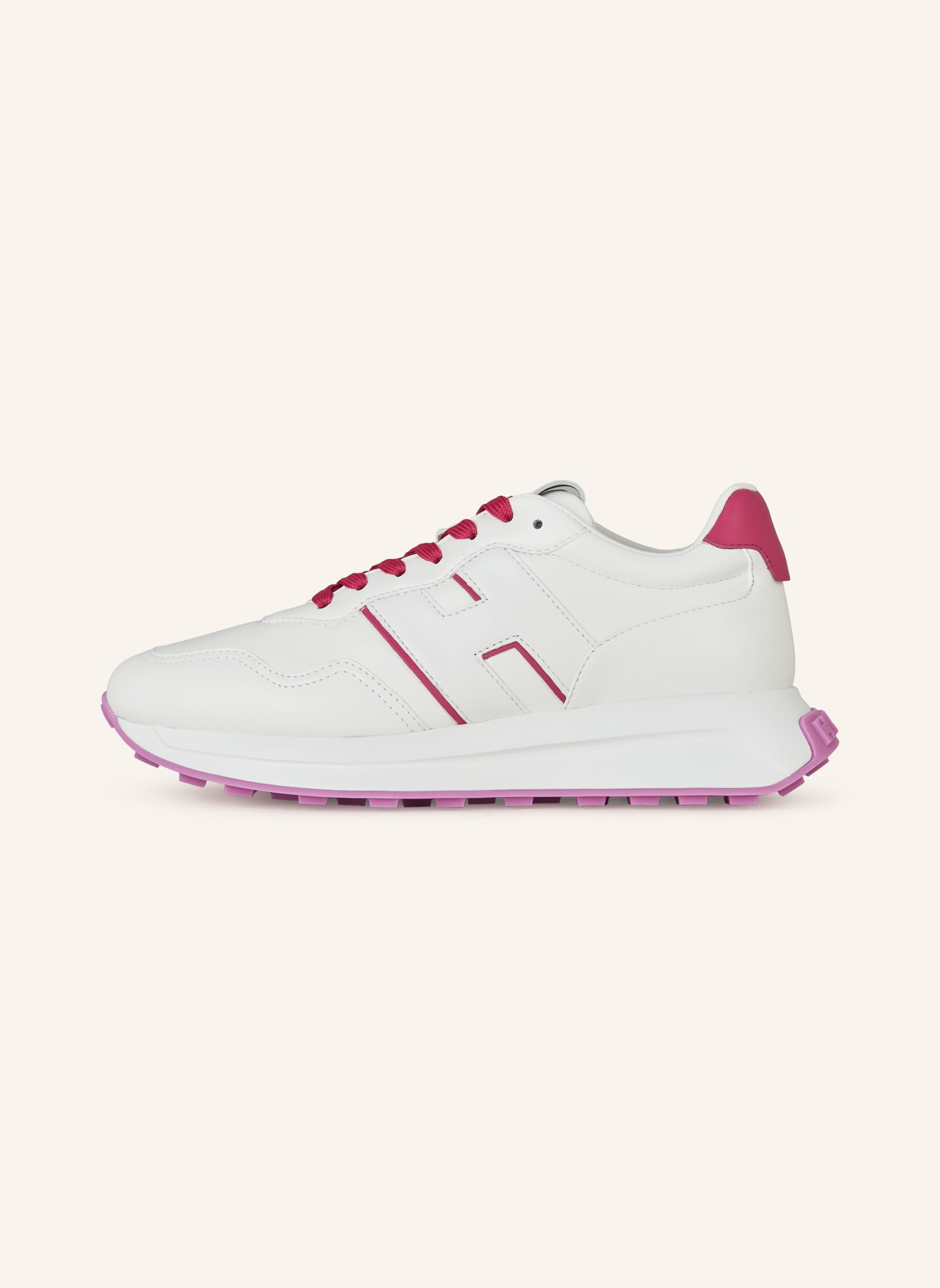 HOGAN Sneakers RUNNER, Color: WHITE/ PINK (Image 4)