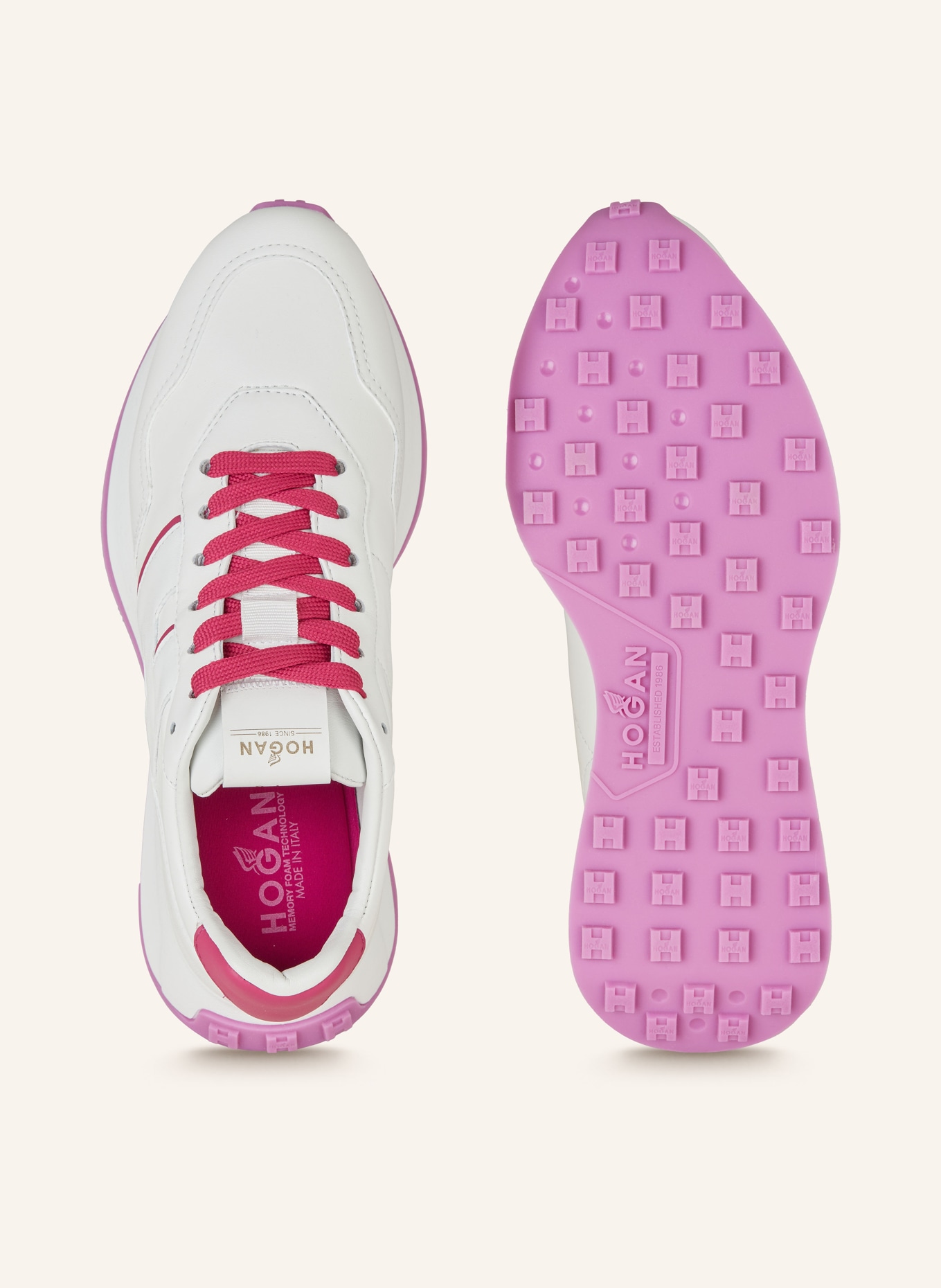 HOGAN Sneakers RUNNER, Color: WHITE/ PINK (Image 5)
