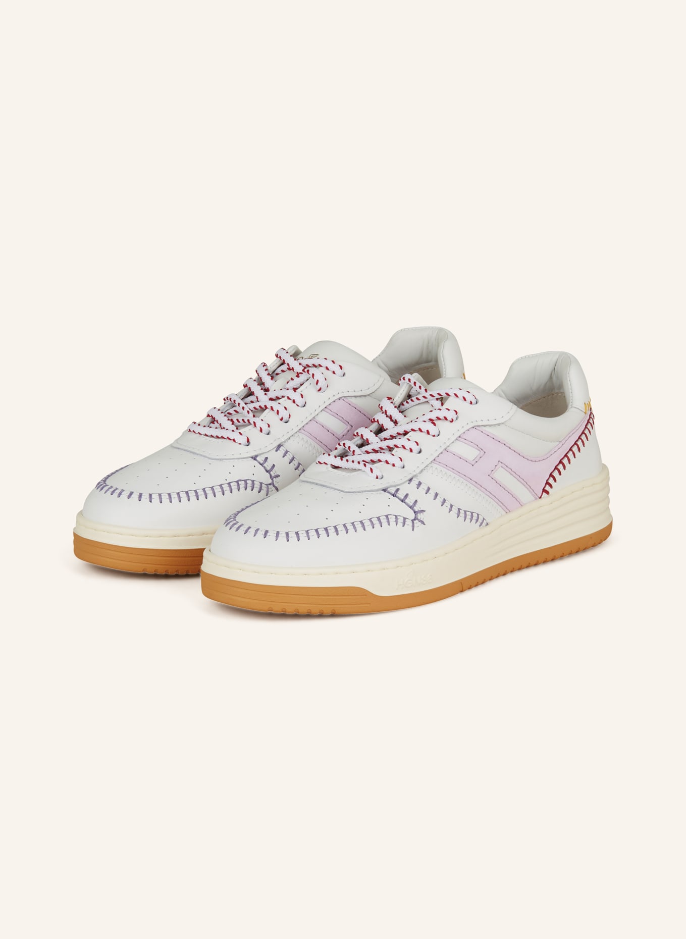 HOGAN Sneakers, Color: WHITE/ LIGHT PINK (Image 1)