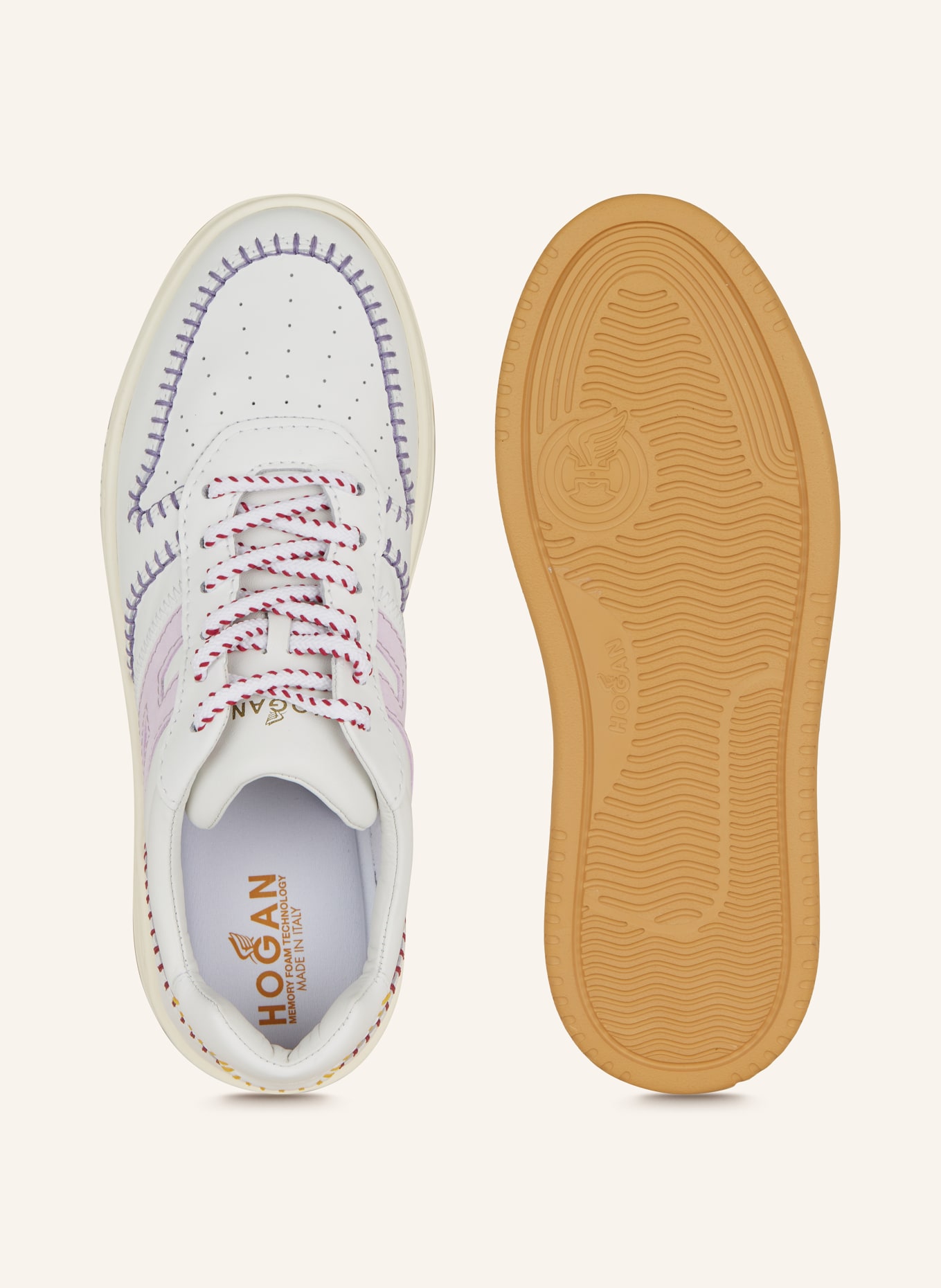 HOGAN Sneakers, Color: WHITE/ LIGHT PINK (Image 5)
