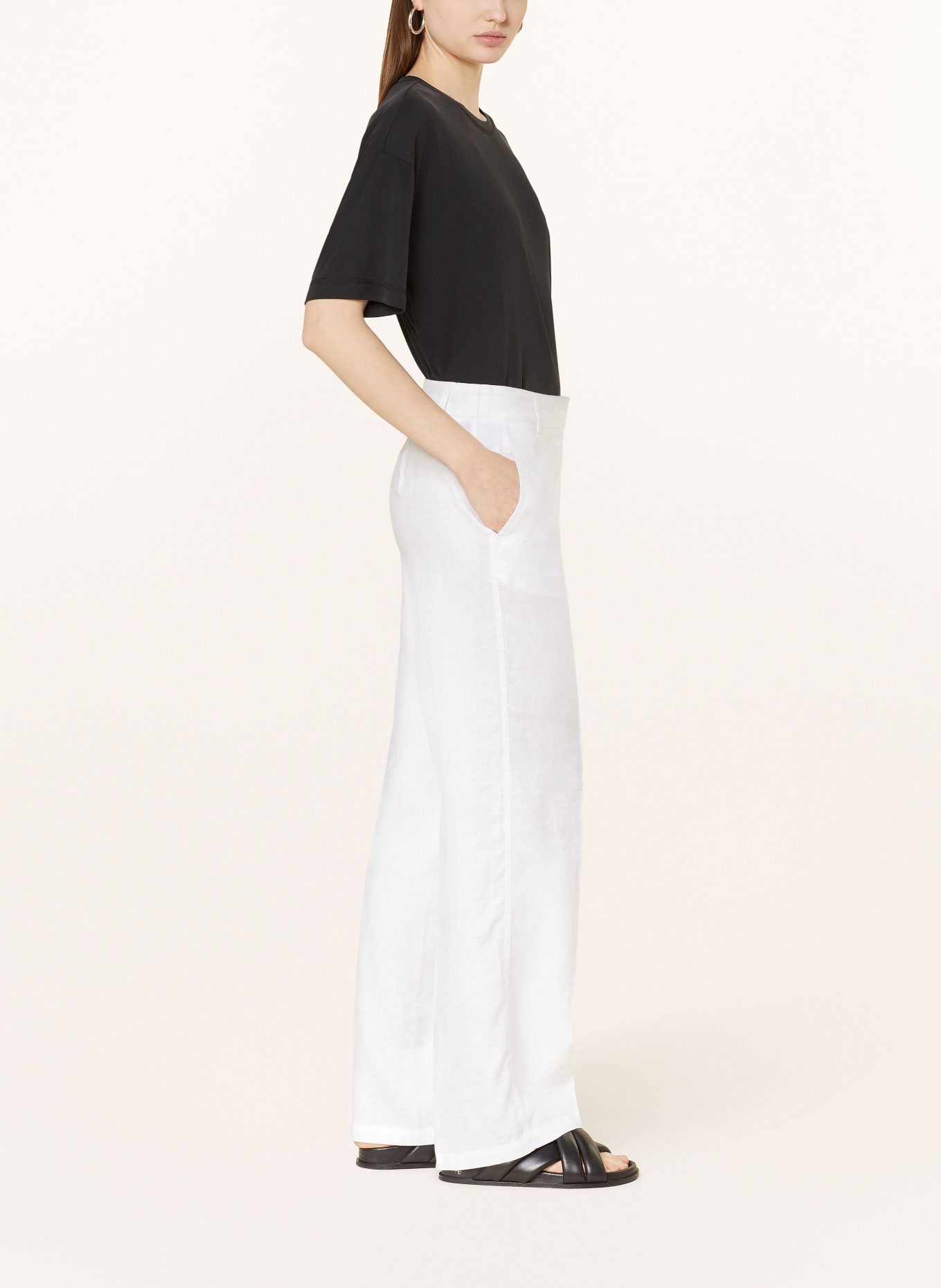 MSCH COPENHAGEN Trousers MSCHCLARITTA, Color: WHITE (Image 4)