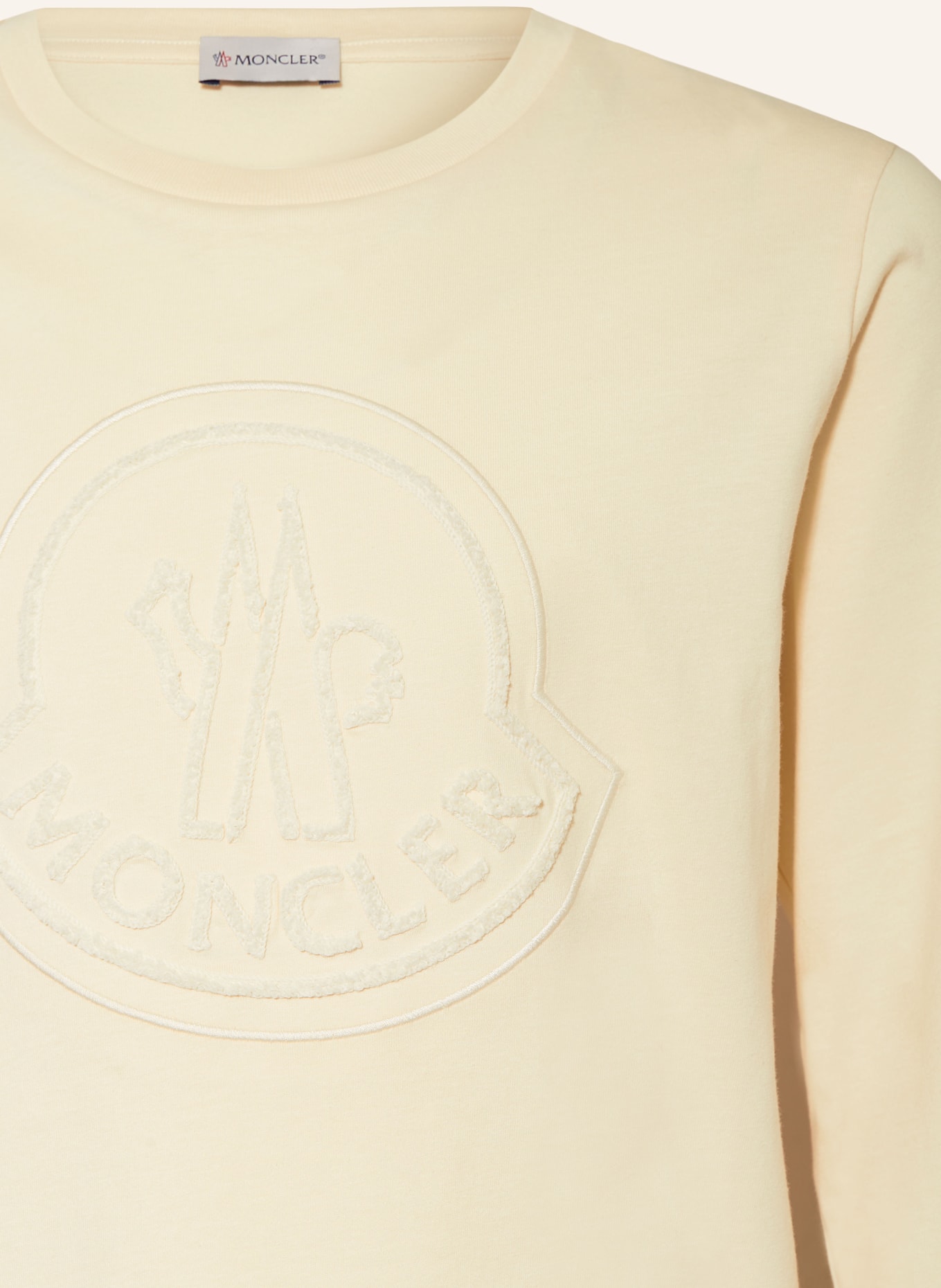 MONCLER enfant T-shirt à manches longues: CRÈME