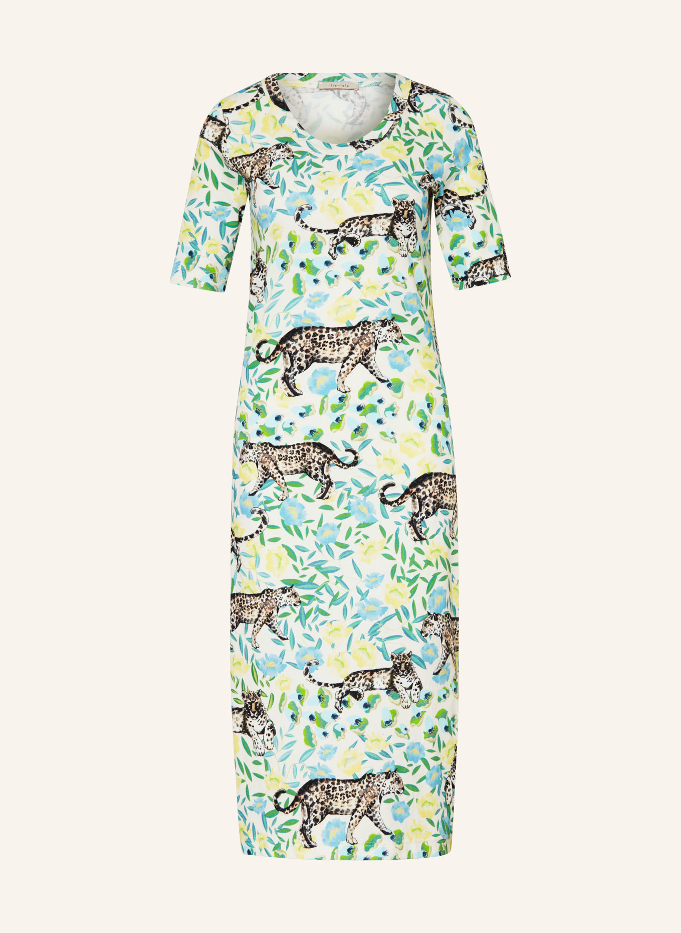 lilienfels Dress, Color: ECRU/ GREEN/ BROWN (Image 1)