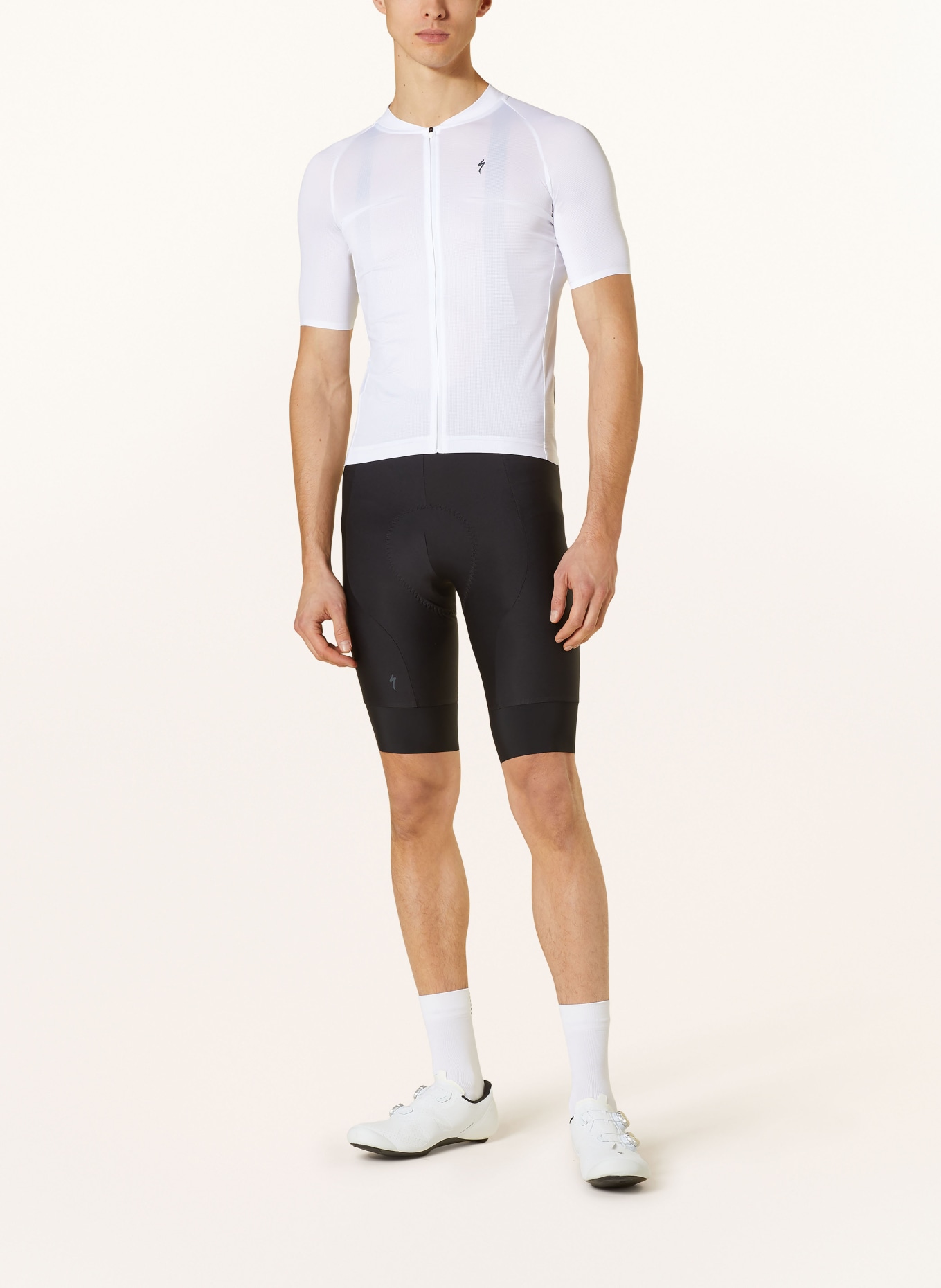 SPECIALIZED Cycling jersey SL AIR SOLID with UV protection 30 und Mesh, Color: WHITE (Image 2)