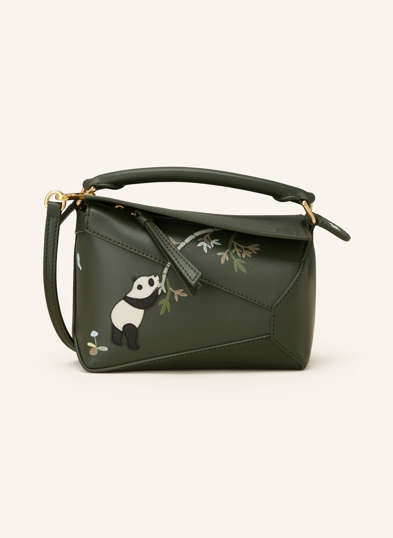 LOEWE Handbag PUZZLE EDGE MINI, Color: GREEN (Image 1)