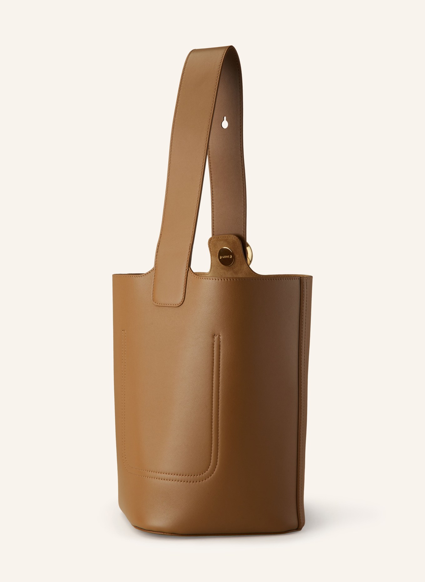 LOEWE Handbag PEBBLE BUCKET MEDIUM, Color: BROWN (Image 2)