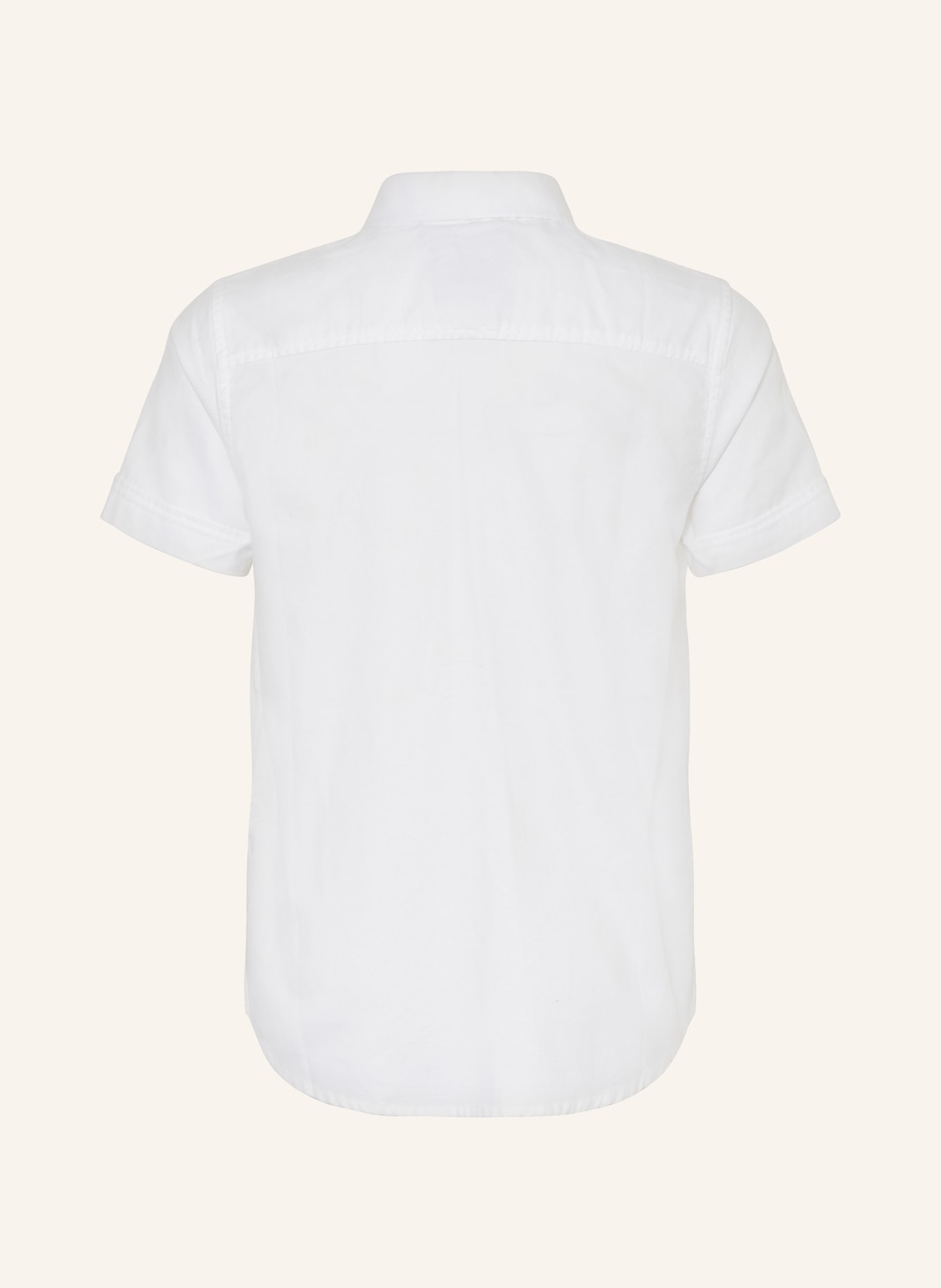 GARCIA Kurzarm-Hemd aus Piqué, Farbe: WEISS (Bild 2)