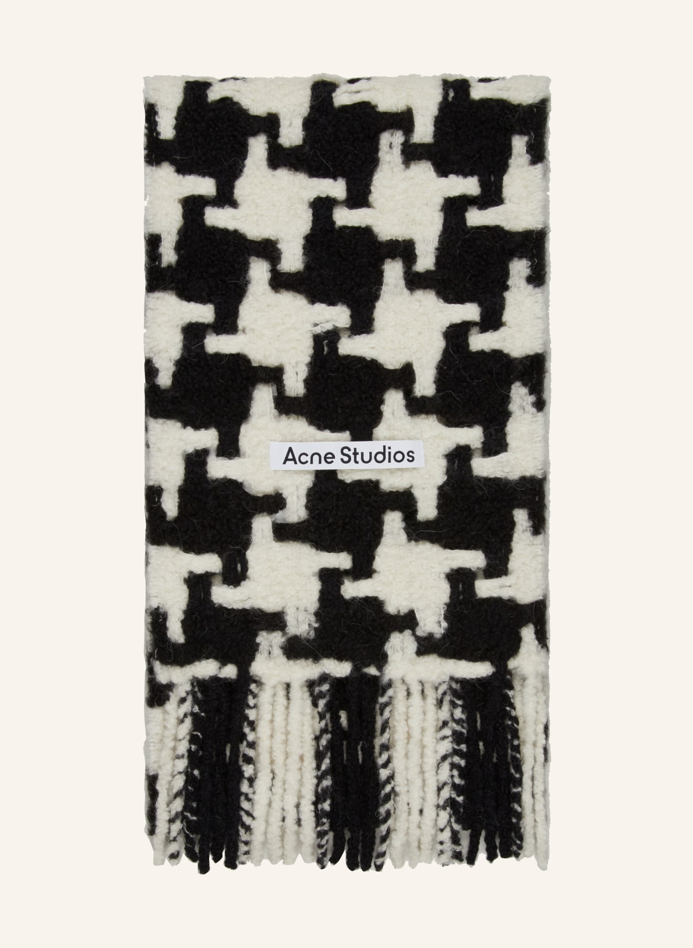 Acne Studios Alpaca scarf, Color: BLACK/ WHITE (Image 1)