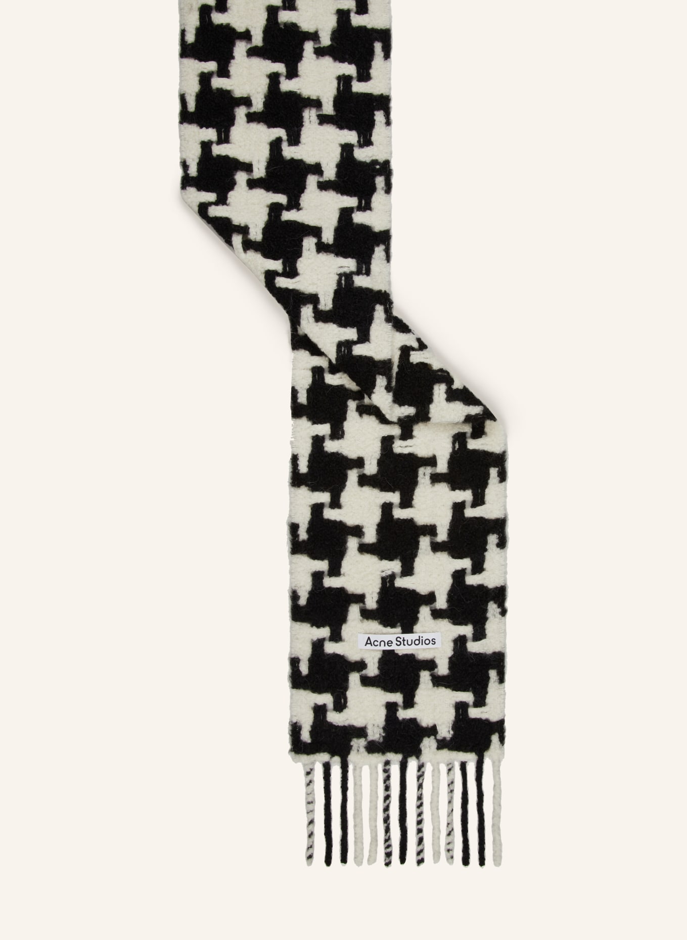 Acne Studios Alpaca scarf, Color: BLACK/ WHITE (Image 2)