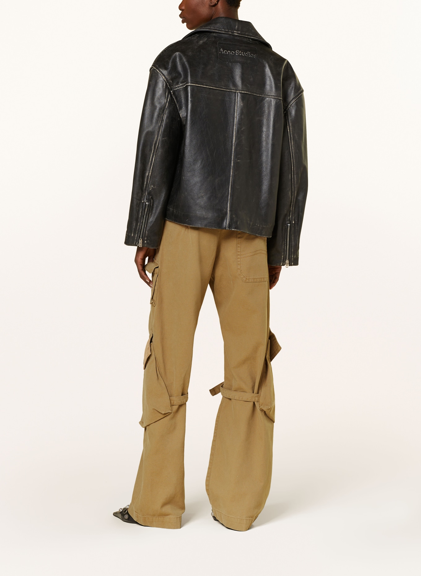 Acne Studios Leather jacket, Color: BLACK (Image 3)