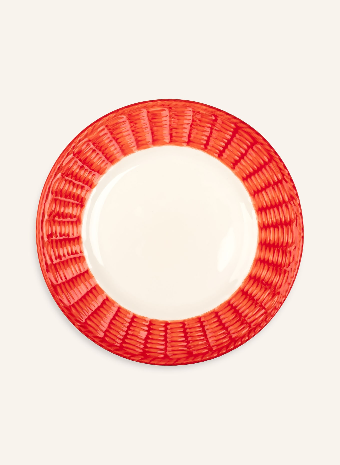 STORIES OF ITALY Set of 2 dessert plates WILLOW, Color: RED (Image 2)
