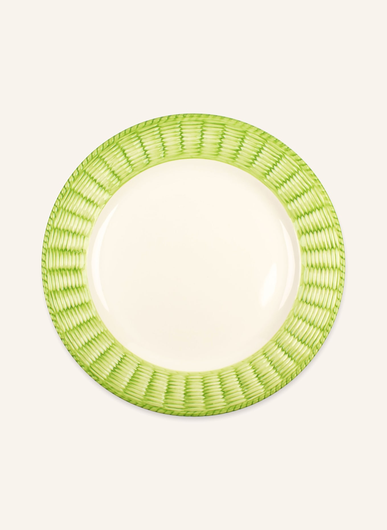 STORIES OF ITALY Set of 2 dinner plates WILLOW, Color: LIGHT GREEN (Image 2)