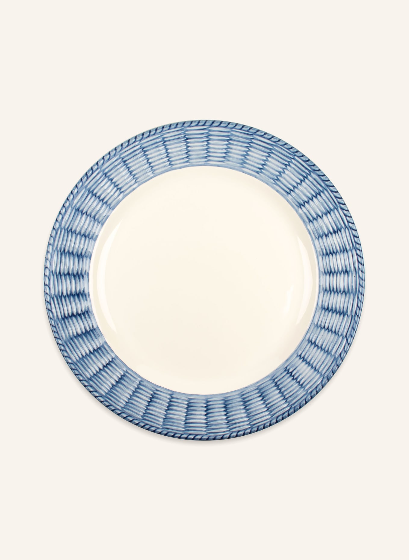 STORIES OF ITALY Set of 2 dinner plates WILLOW, Color: BLUE/ ORANGE (Image 2)