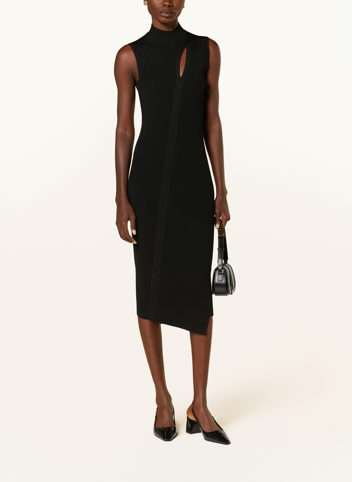 VERSACE Dress with cut-out, Color: BLACK (Image 2)