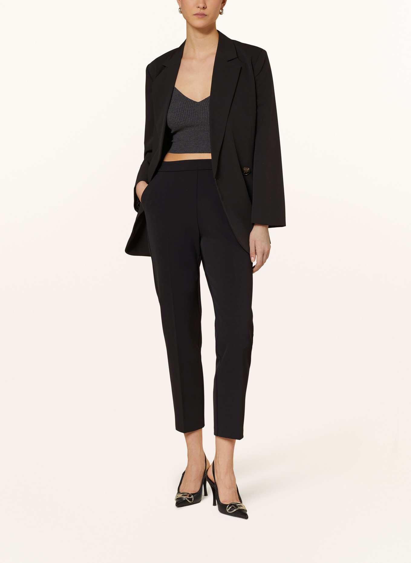 PINKO 7/8 trousers PARANO, Color: BLACK (Image 2)