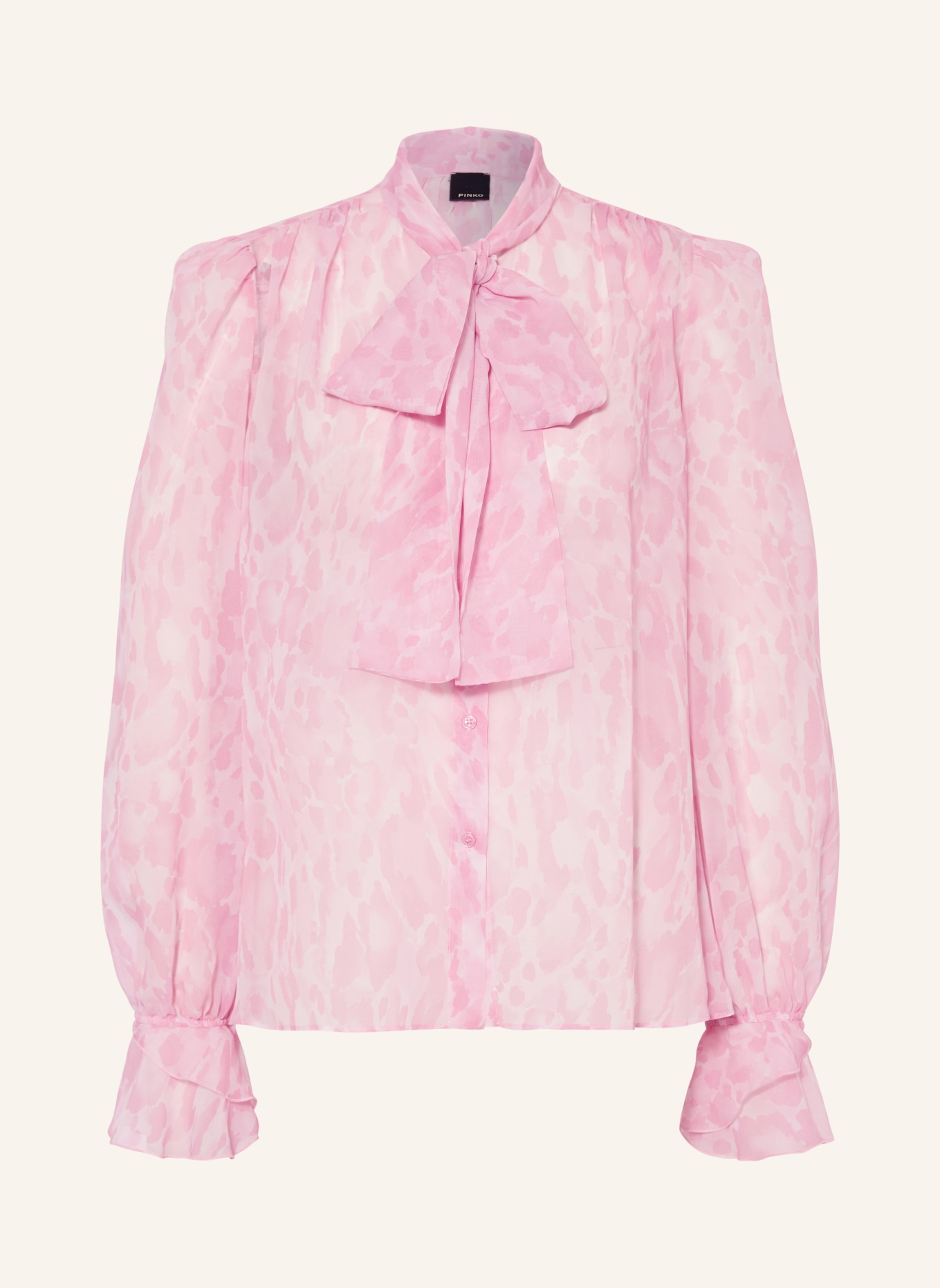 PINKO Bow-tie blouse SCOZIA, Color: PINK/ LIGHT PINK (Image 1)