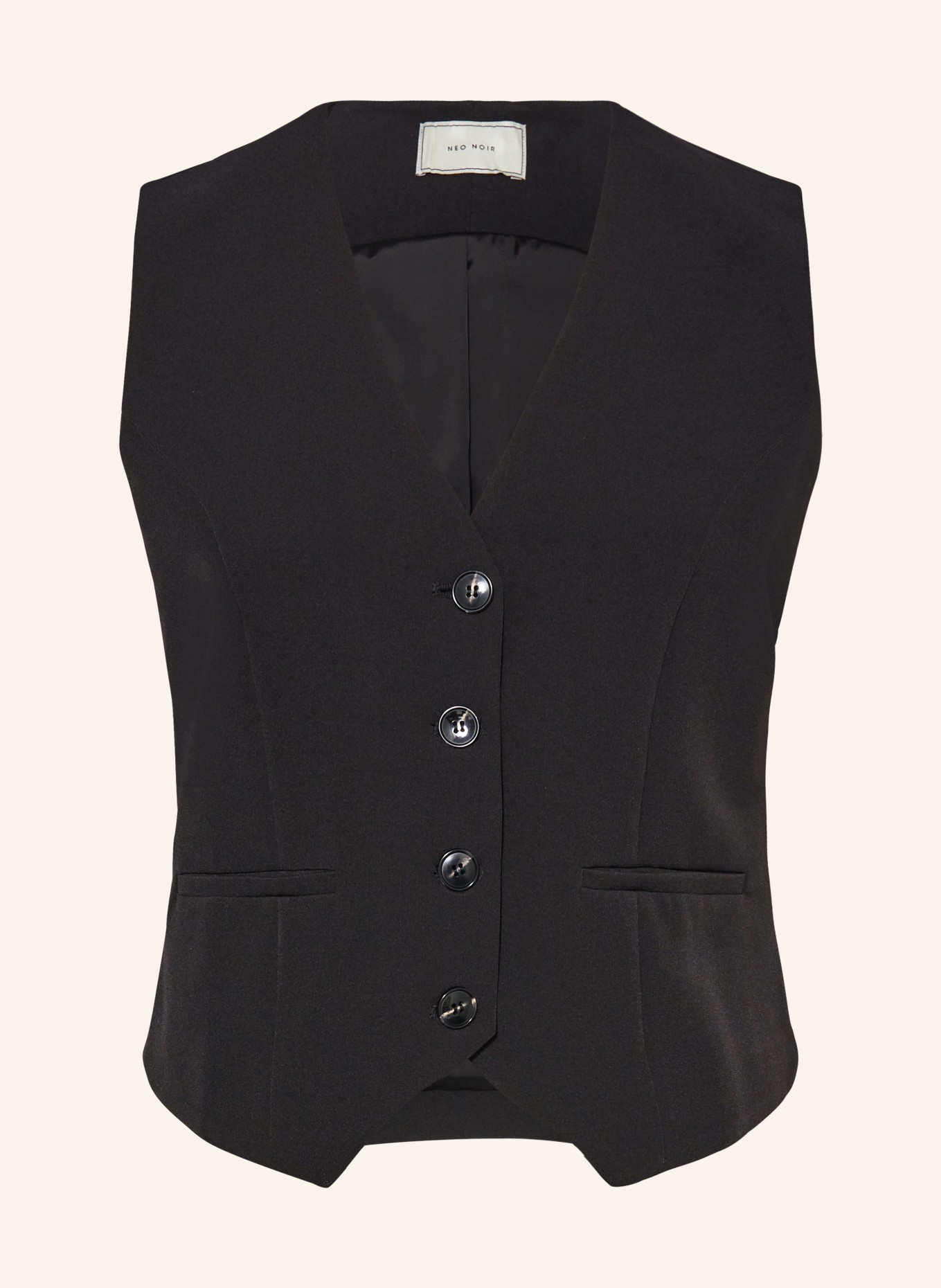 NEO NOIR Blazer vest VENDETTA, Color: BLACK (Image 1)
