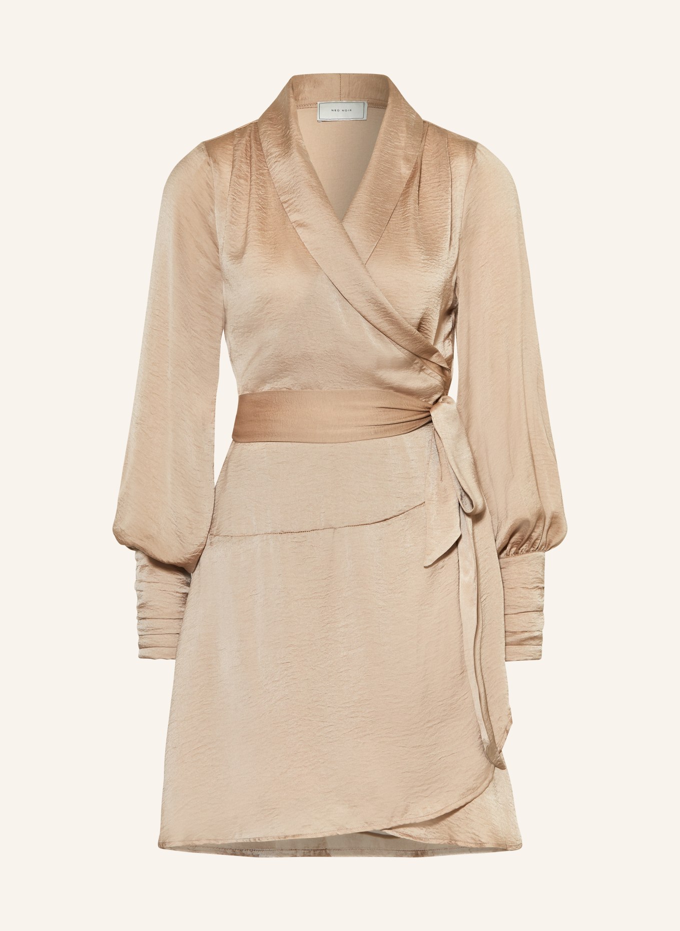 NEO NOIR Wrap dress TANSY, Color: BEIGE (Image 1)