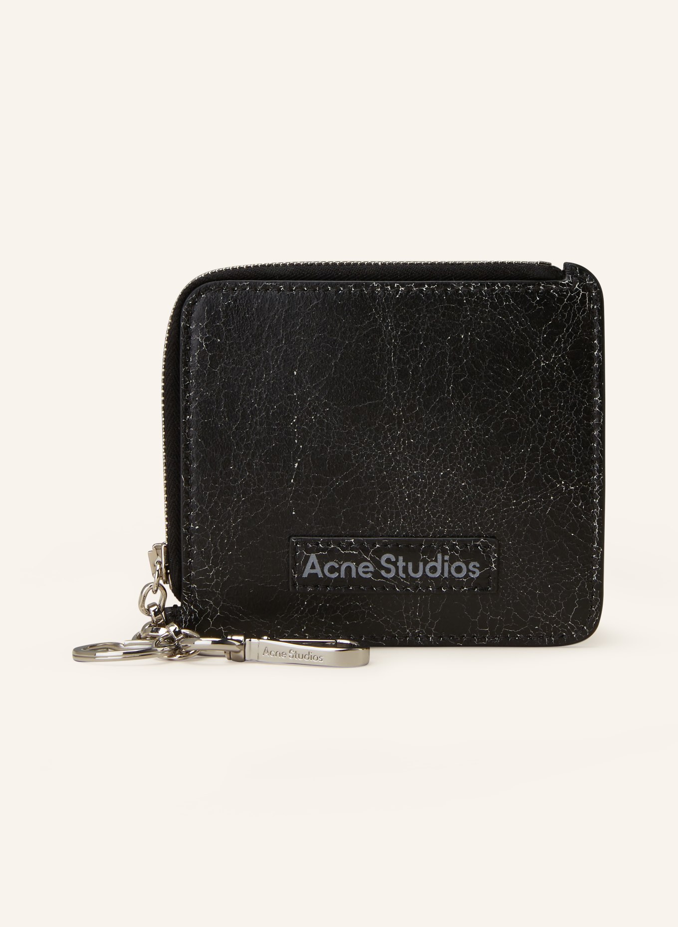 Acne Studios Card case with coin compartment, Color: BLACK (Image 1)