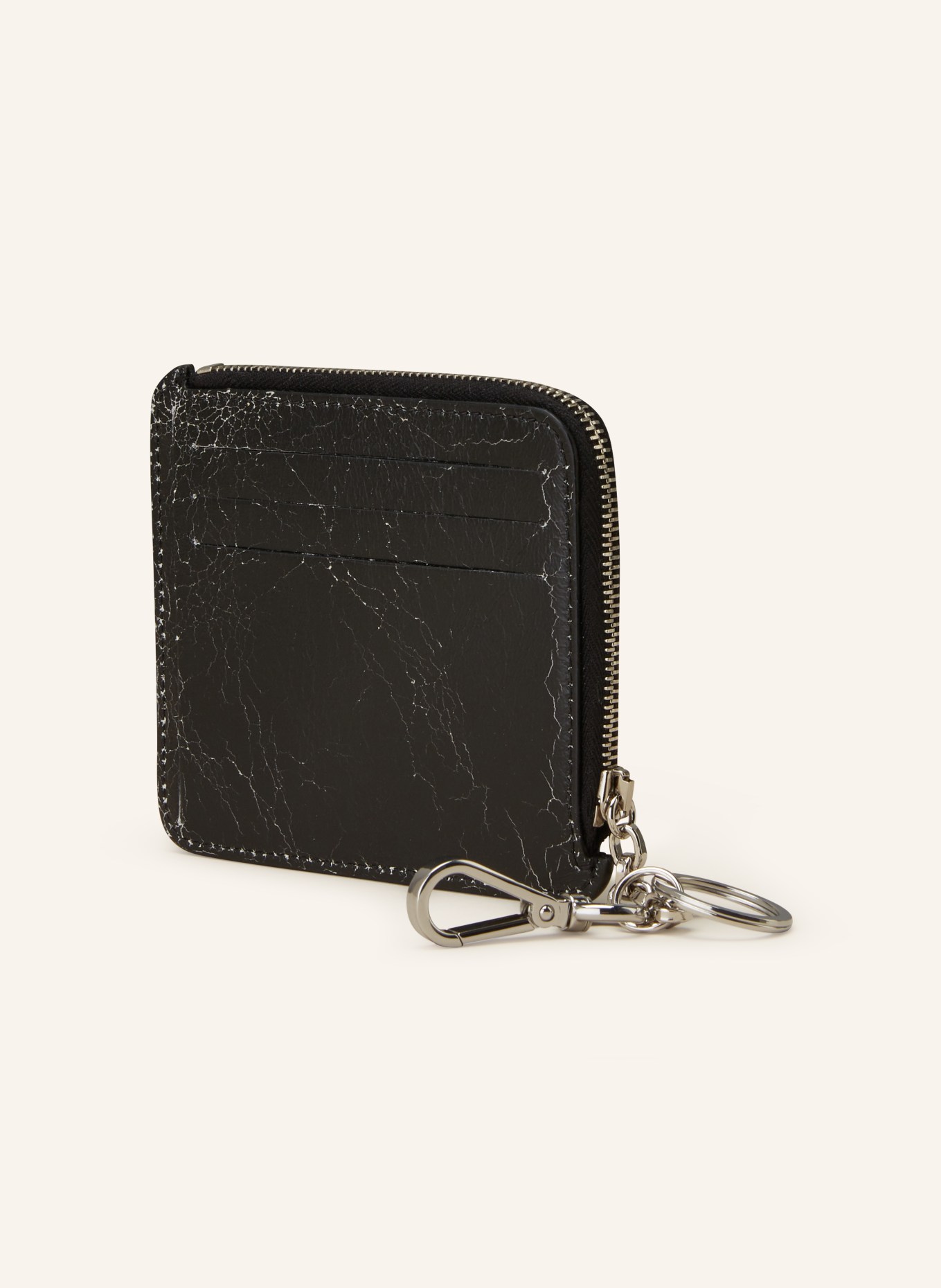 Acne Studios Card case with coin compartment, Color: BLACK (Image 2)