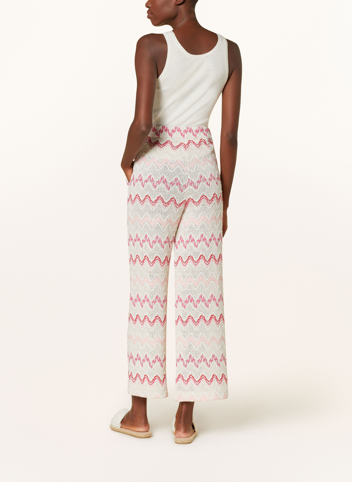MAC Knit culottes PALAZZO, Color: CREAM/ PINK/ RED (Image 3)