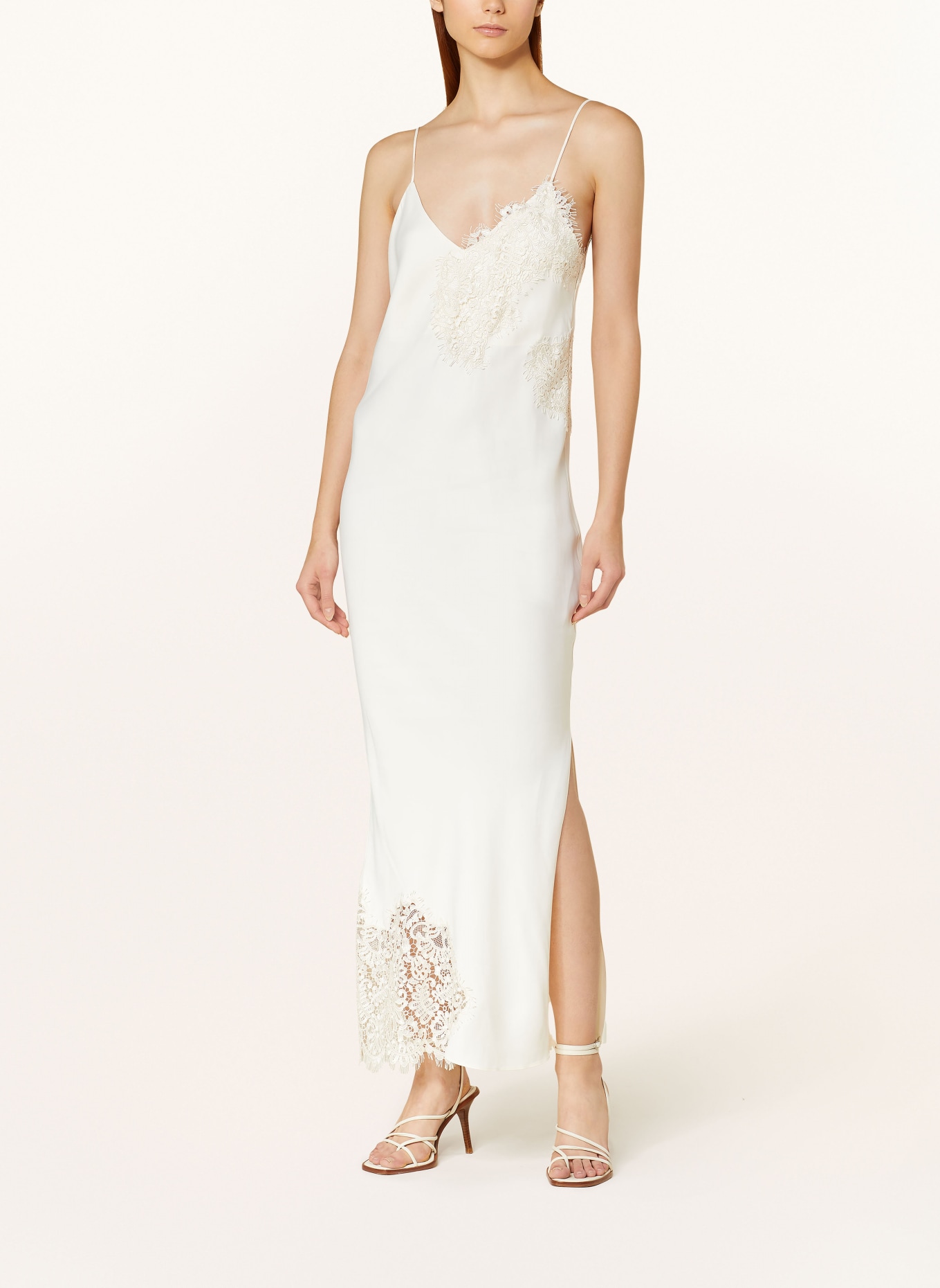 RÓHE Dress with lace, Color: WHITE (Image 2)