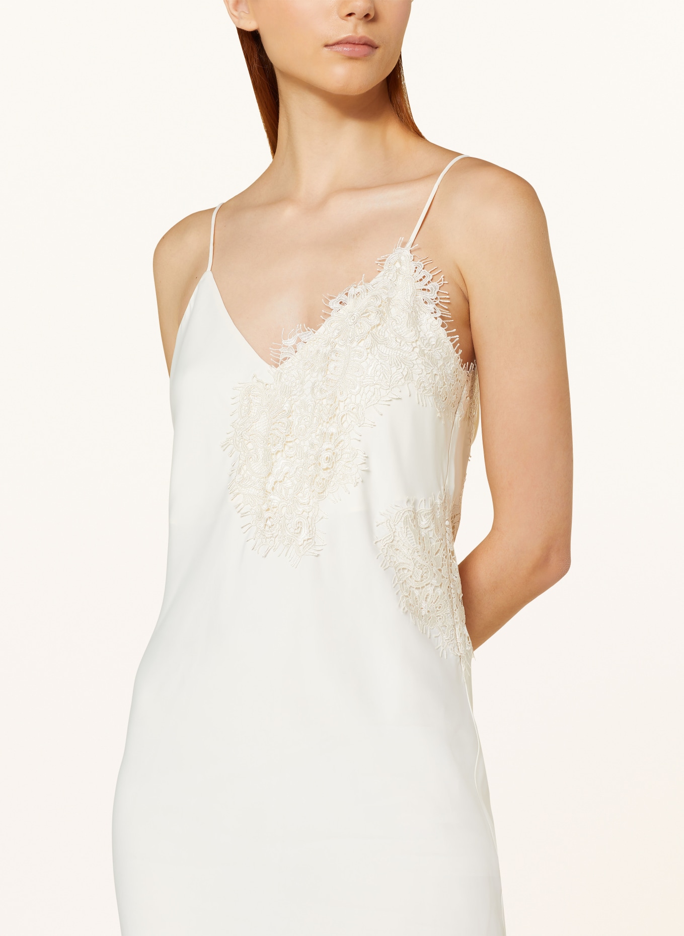 RÓHE Dress with lace, Color: WHITE (Image 4)