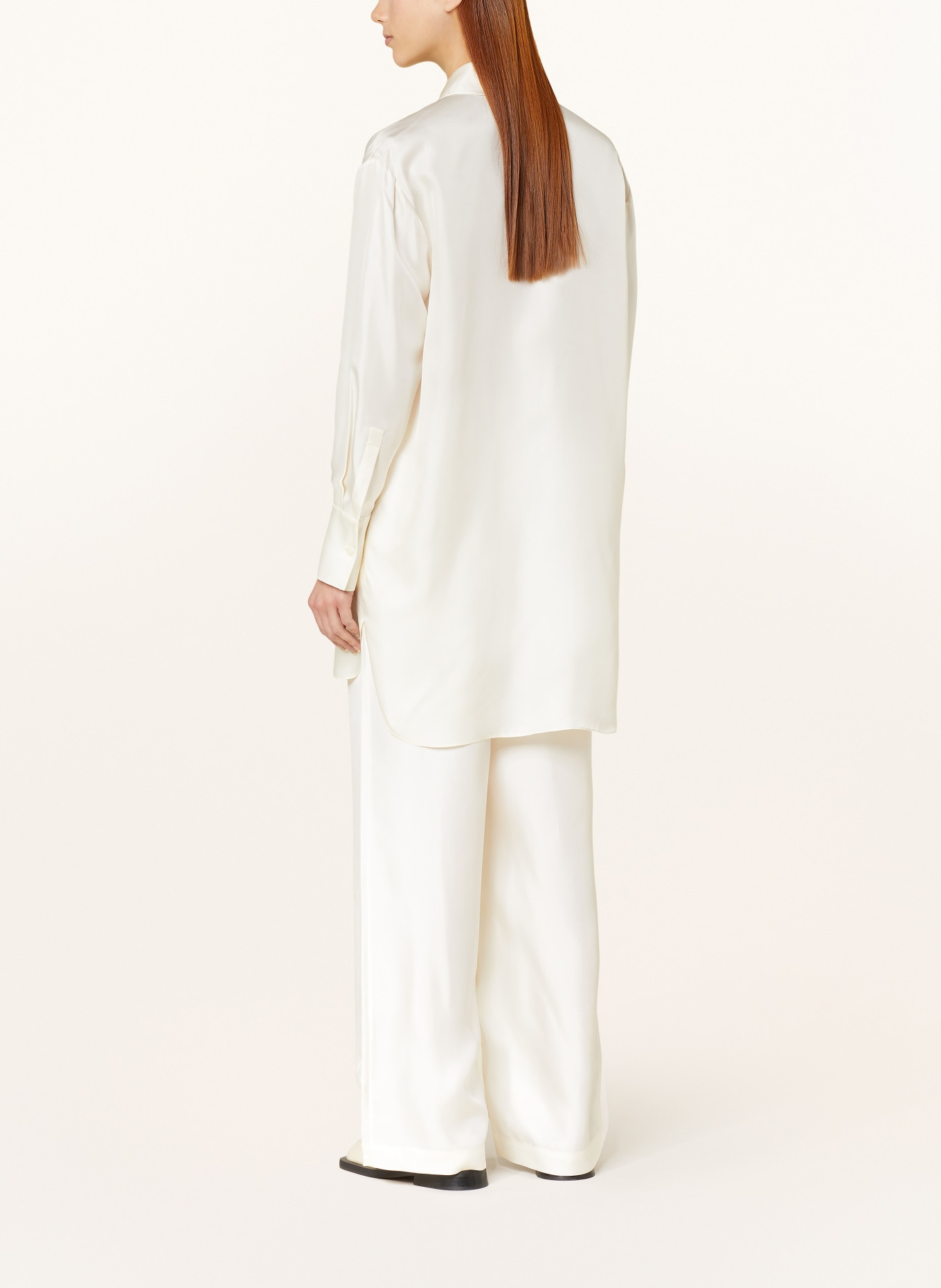 RÓHE Oversized shirt blouse in silk, Color: CREAM (Image 3)