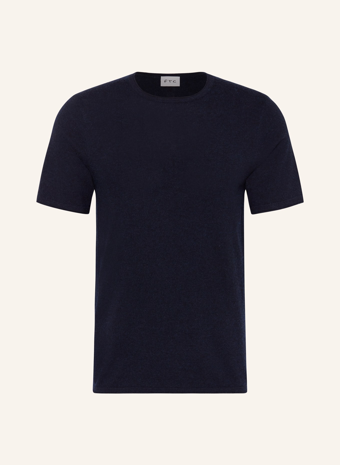 FTC CASHMERE Knit shirt, Color: DARK BLUE (Image 1)